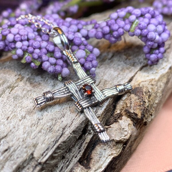 Saint Brigid's Cross, Irish Cross Pendant, Celtic Cross Jewelry, Irish Jewelry, Silver Ireland Gift, First Communion Gift, Confirmation Gift