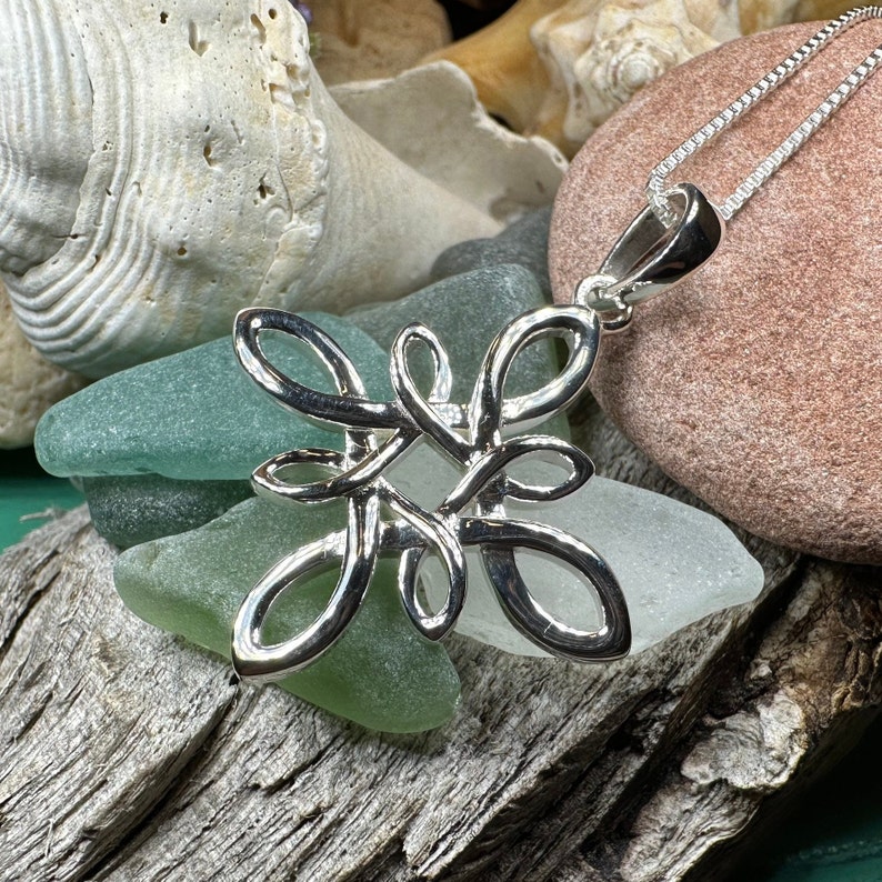 Star Knot Necklace, Irish Jewelry, Celtic Pendant, Scotland Jewelry, Anniversary Gift, Mom Gift, Wife Gift, Norse Jewelry, Girls Celtic Knot image 7