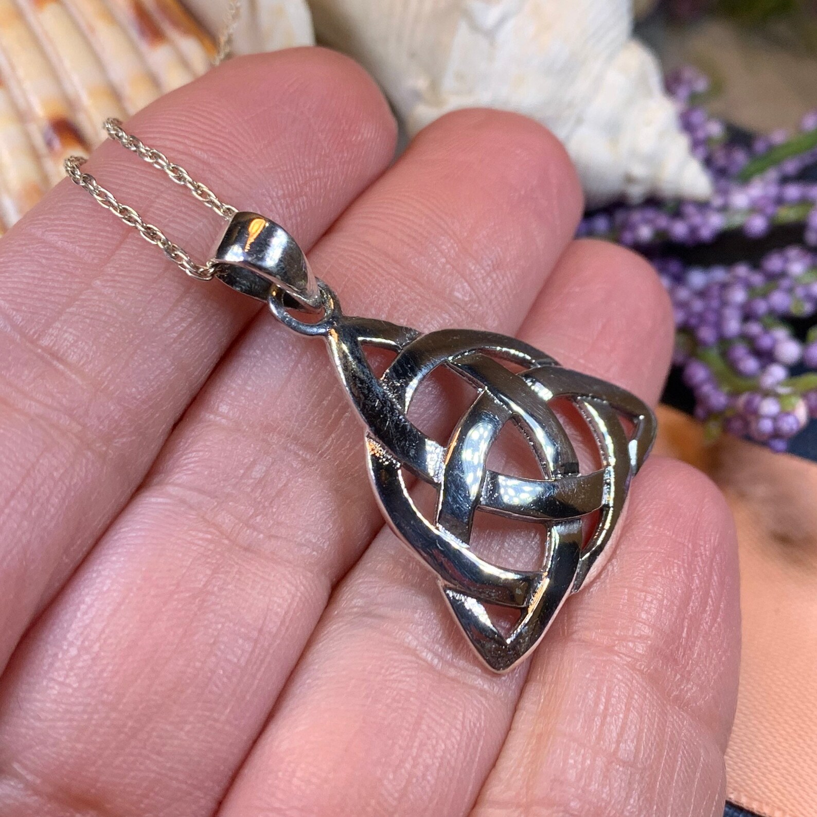 Trinity Knot Necklace Celtic Knot Jewelry Irish Jewelry Etsy