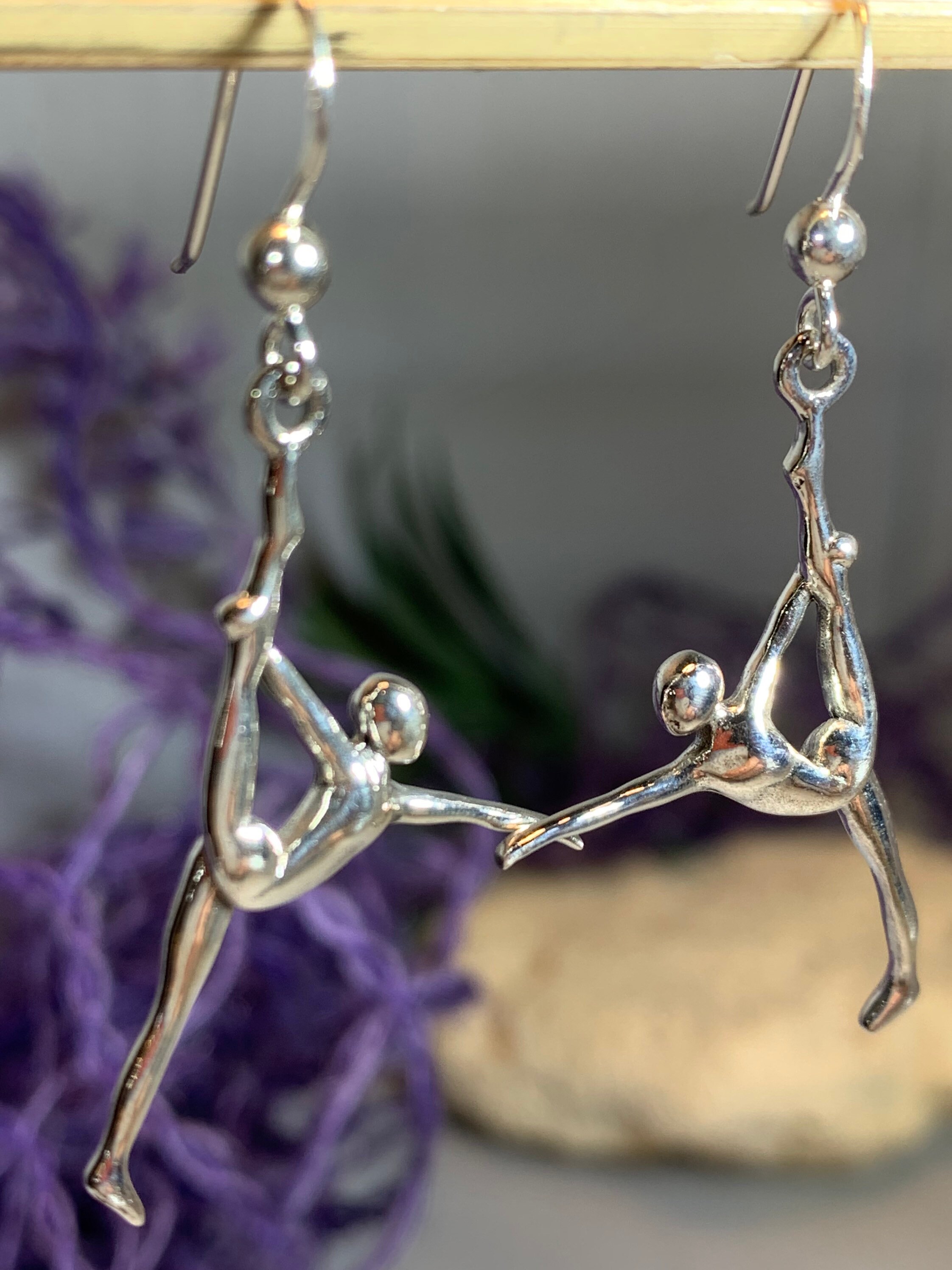 Yoga Pose Earrings, Om Jewelry, Chakra Jewelry, Yoga Jewelry, Boho