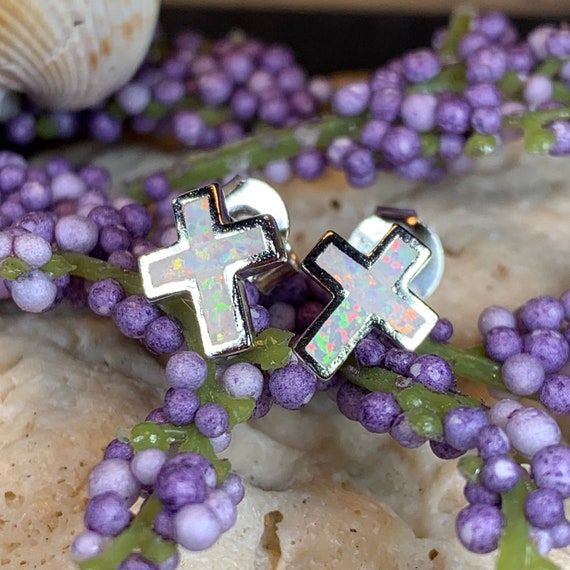 Opal cross hotsell earrings