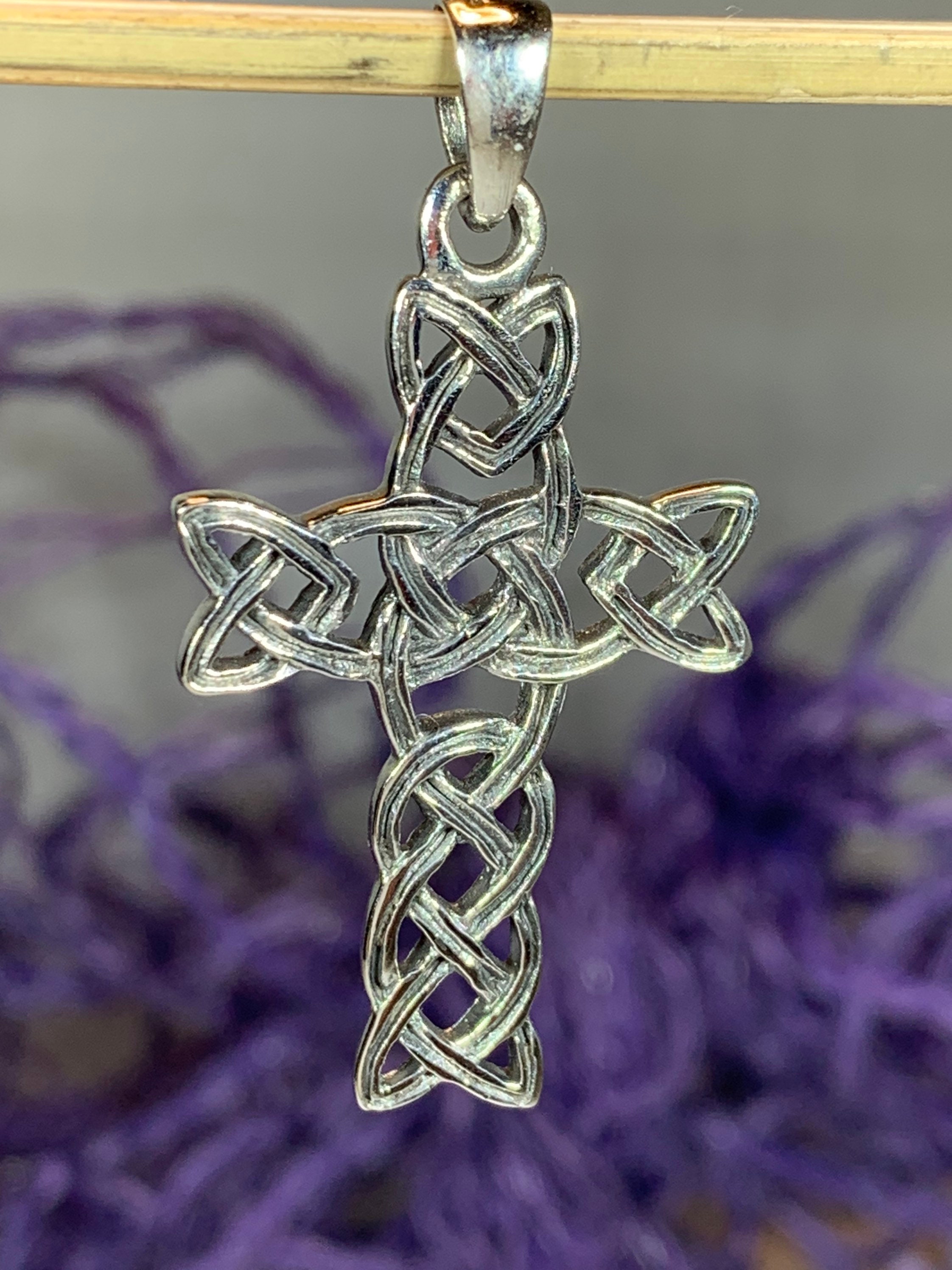 Celtic Cross Pendant, Cross Necklace, Celtic Jewelry, Anniversary Gift