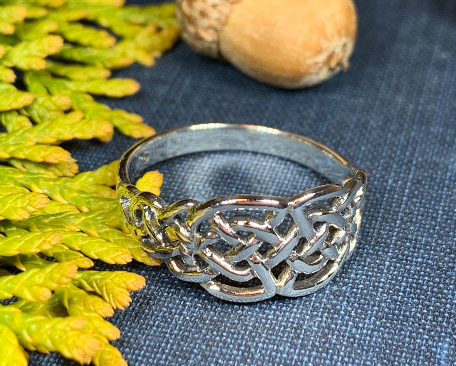 Keltische Knoop Ring Keltische Ring Belofte Ring Zilveren Etsy