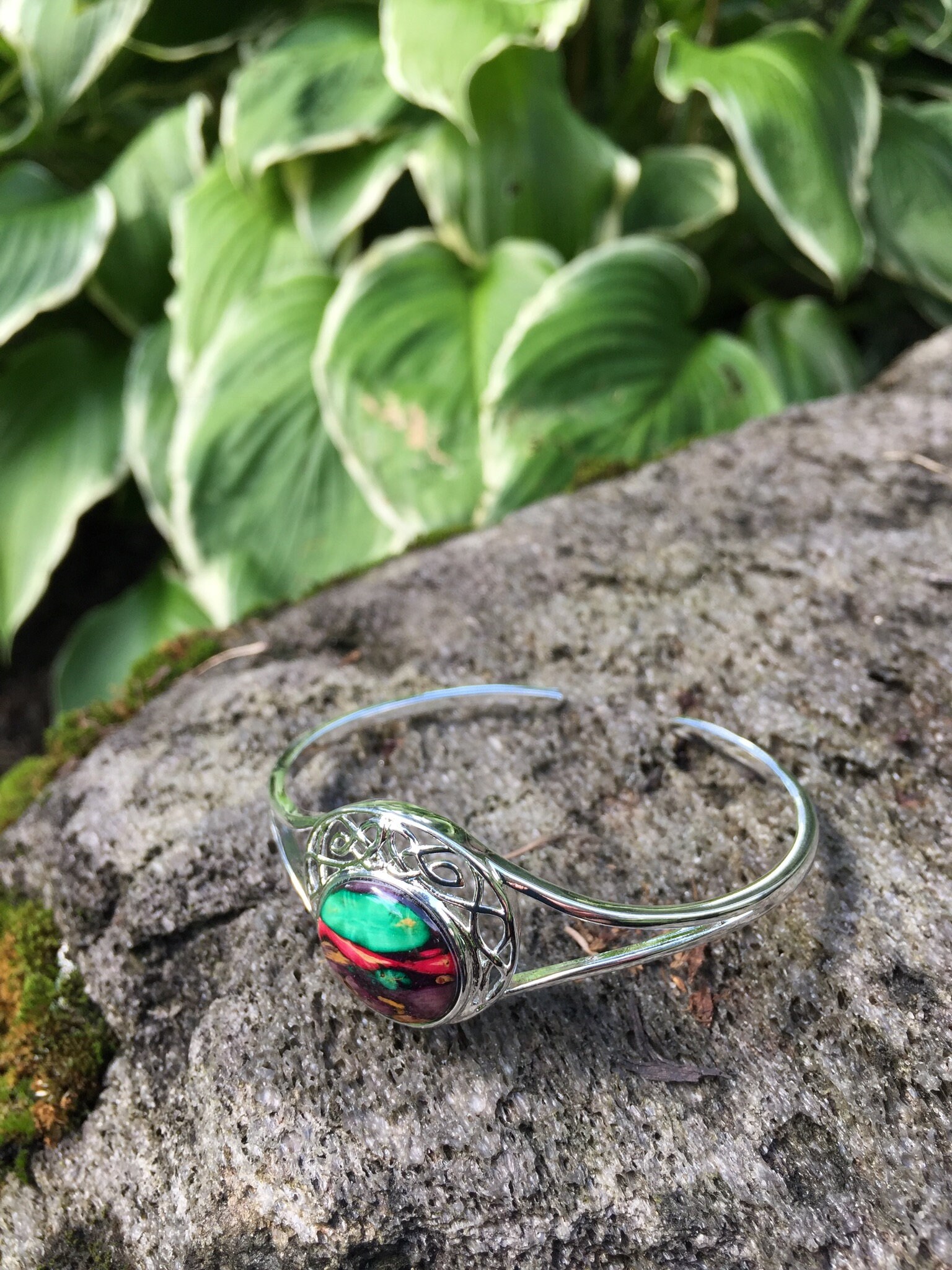 Scotland Heather Bracelet, Scottish Jewelry, Outlander Jewelry, Nature