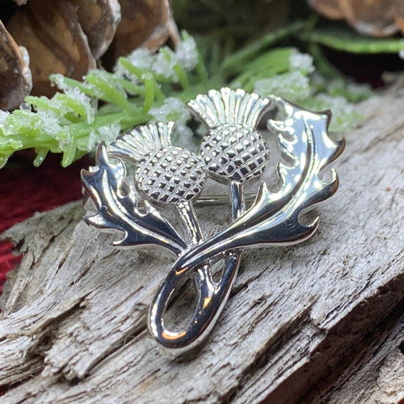Thistle Brooch Scotland Jewelry Celtic Pin Outlander Gift