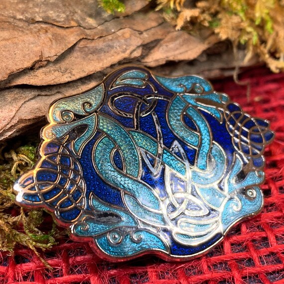 Celtic Dragon Brooch Dragon Jewelry Celtic Pin Lapel Pin