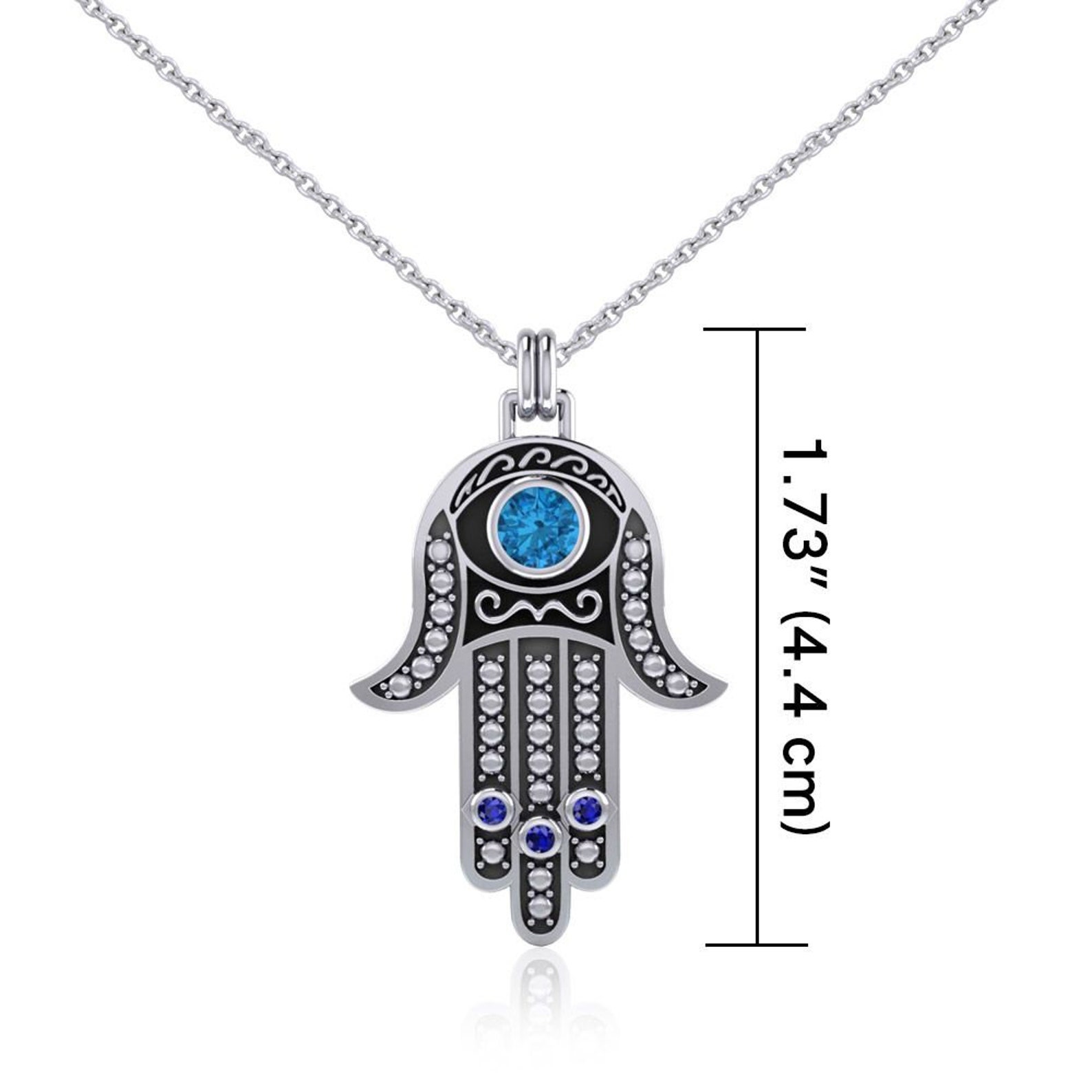 Hamsa Hand Necklace Celtic Jewelry Evil Eye Jewelry Yoga Etsy