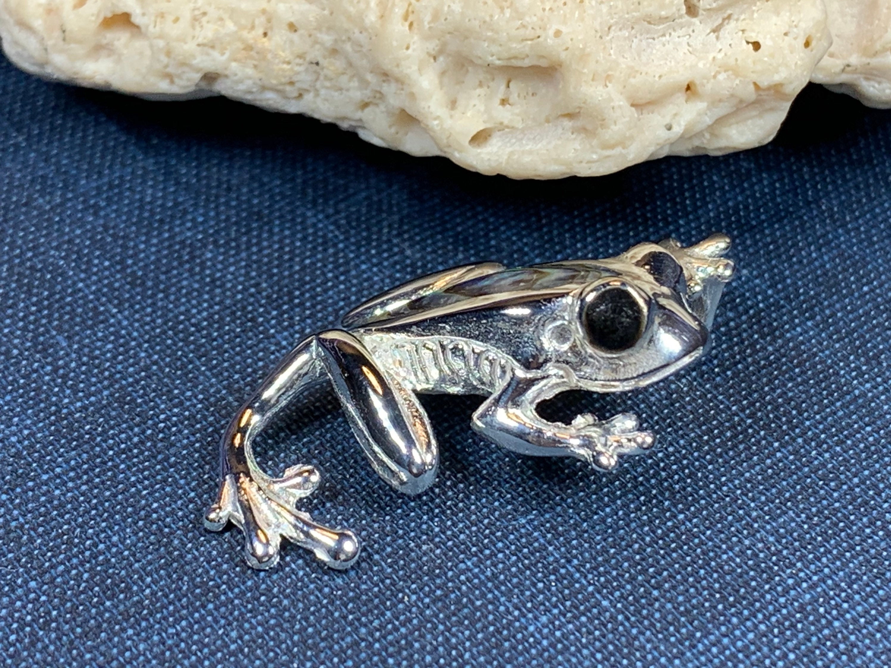 Frog Necklace Tree Frog Jewelry Nature Jewelry Abalone Etsy