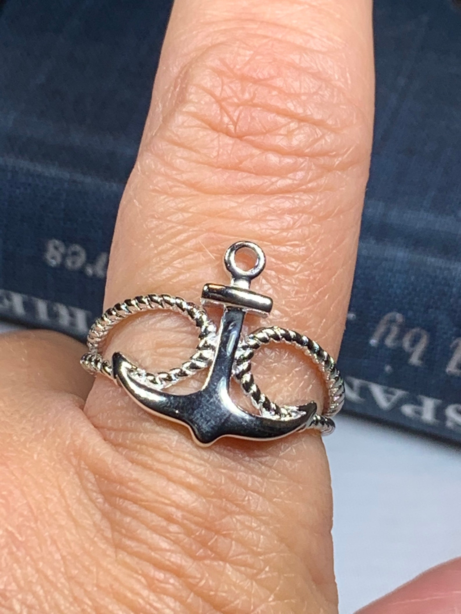Anchor Ring Celtic Jewelry Nautical Ring Celtic Knot Etsy