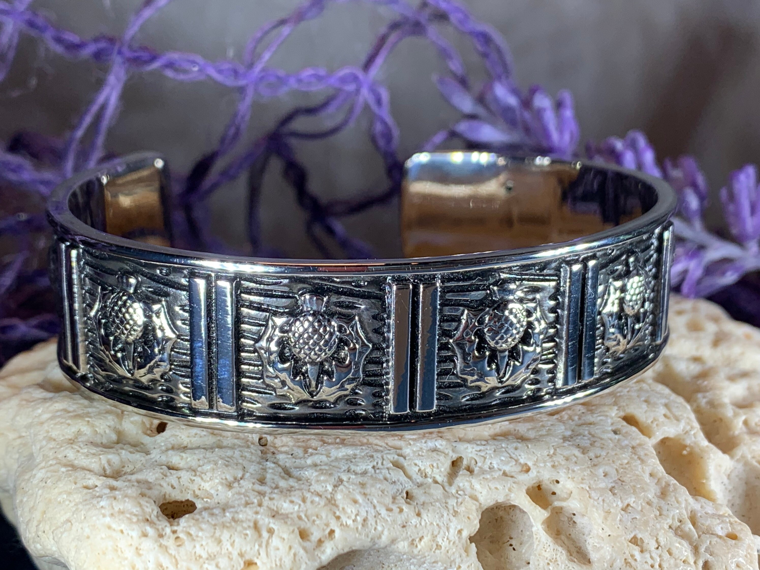 Thistle Bracelet Celtic Jewelry Scotland Jewelry Celtic | Etsy