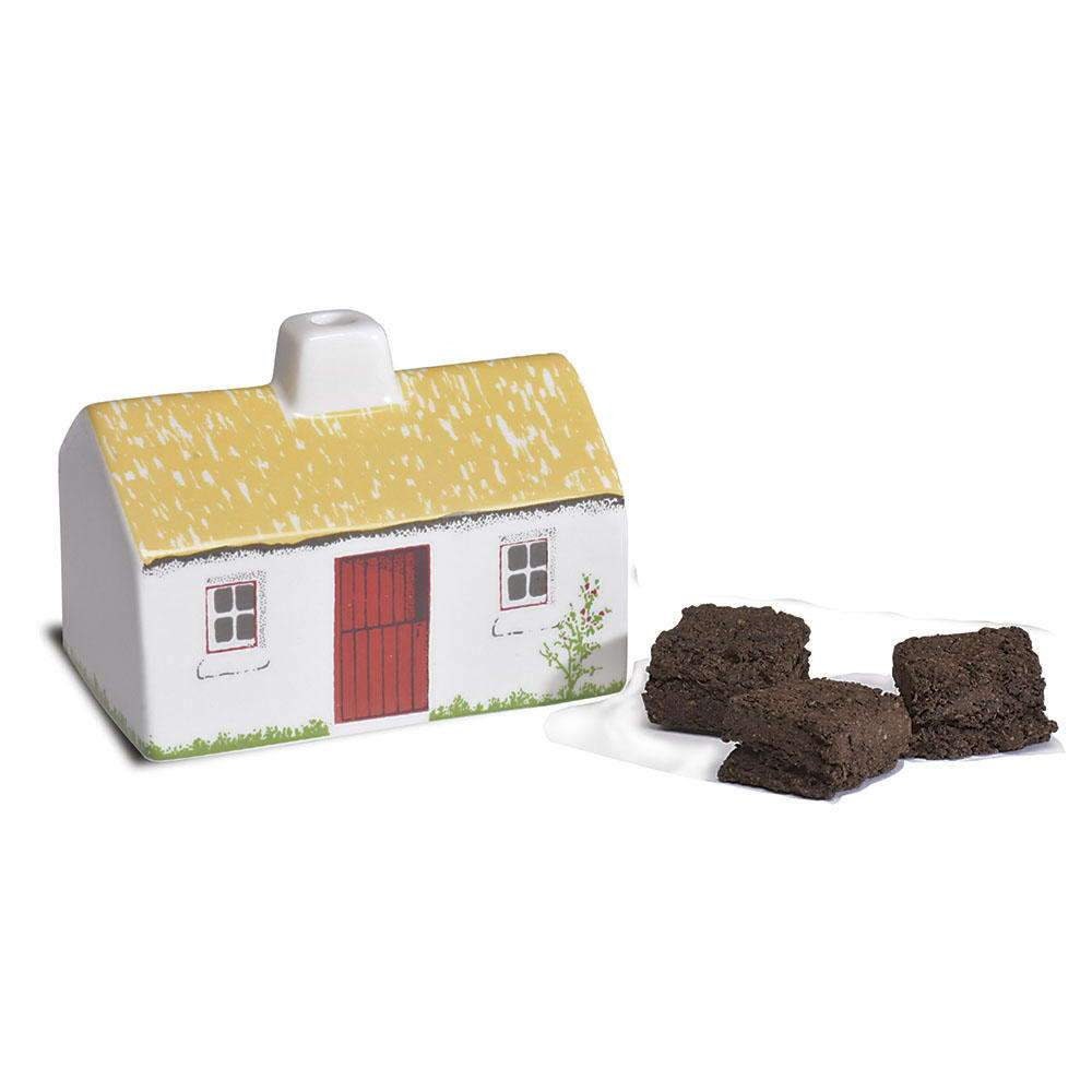 Irish Cottage Incense Burner, Irish Gift, Irish Turf, Peat Burner, Turf