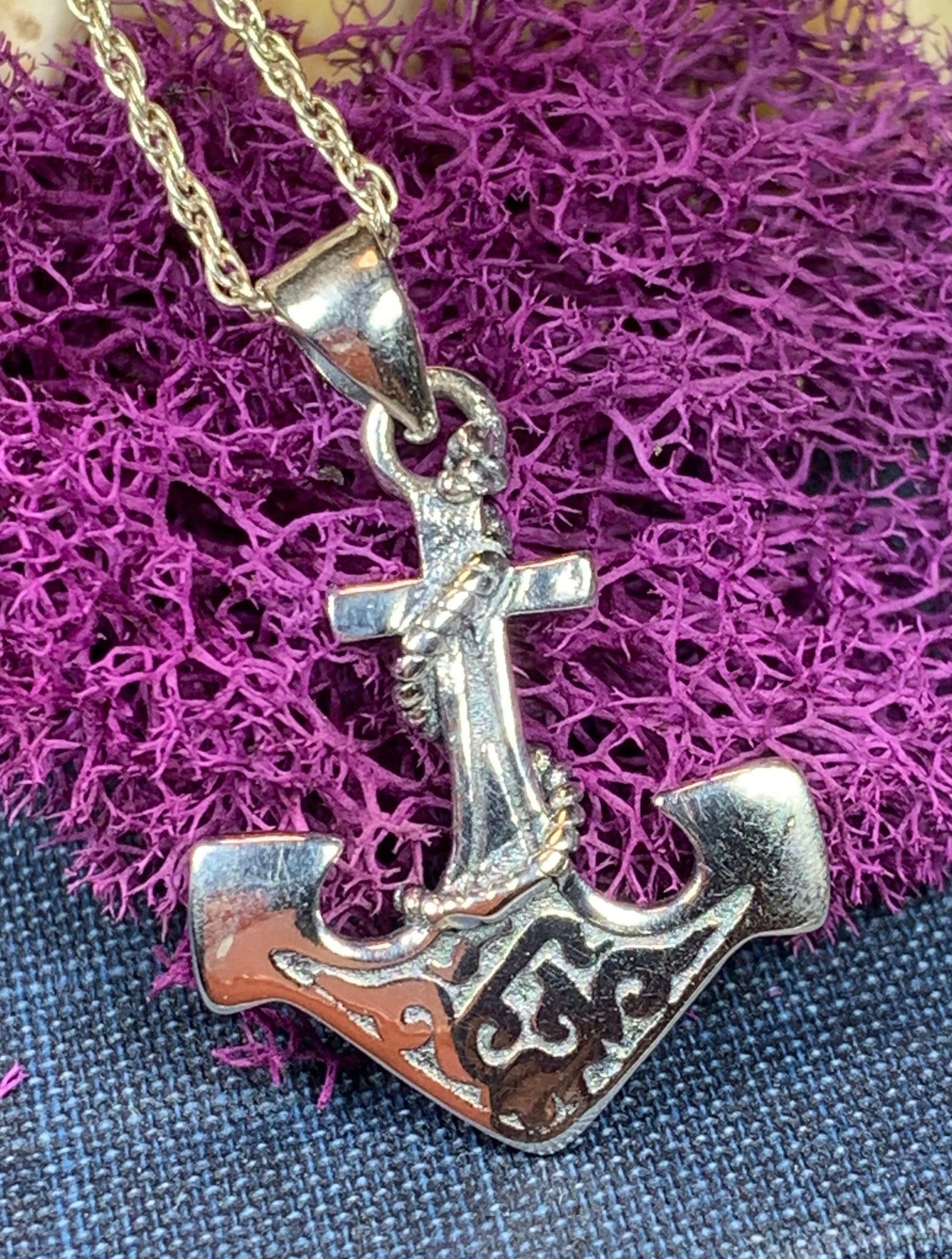 Anchor Necklace Nautical Jewelry Christian Jewelry Hope Etsy