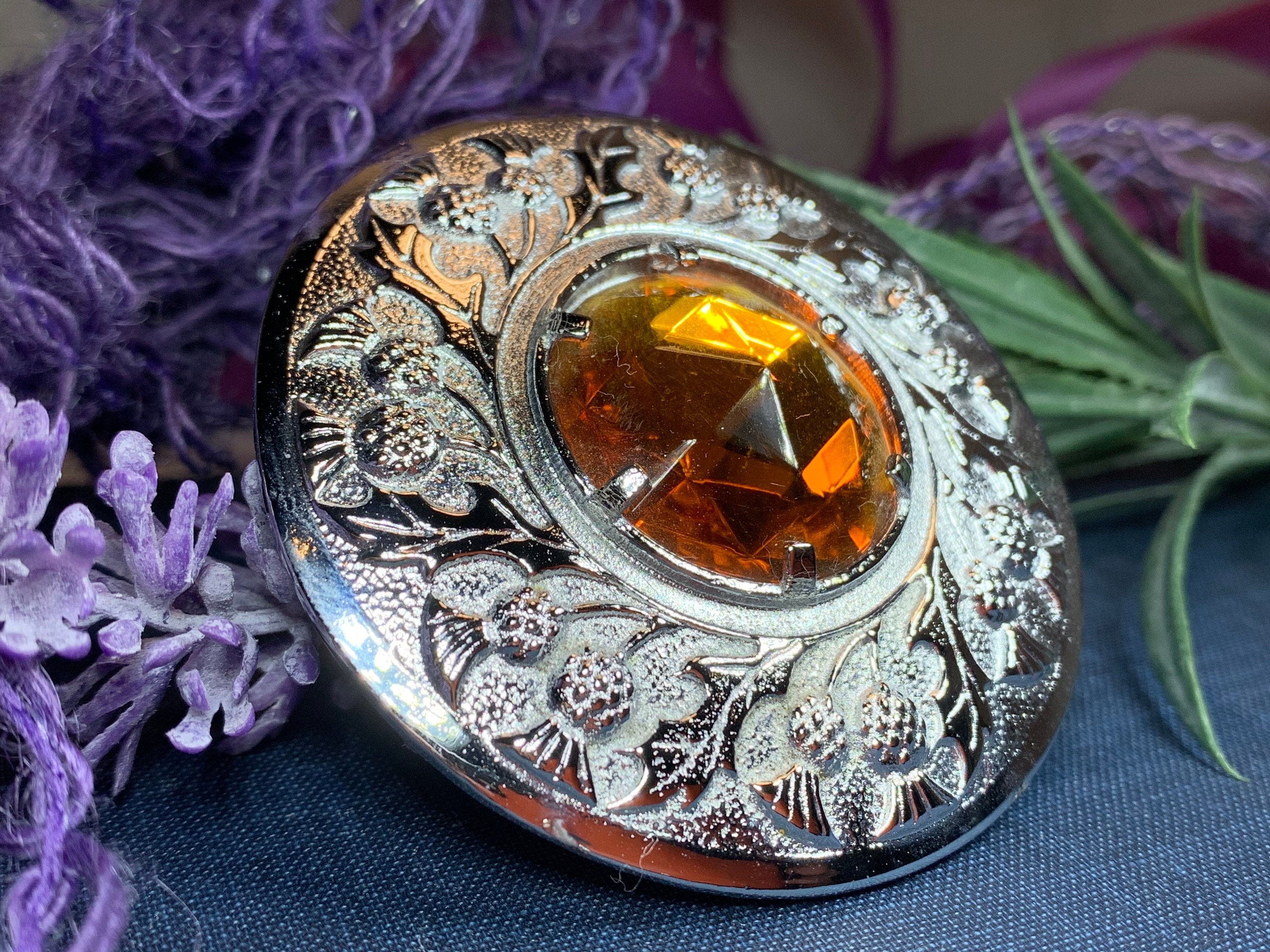 Celtic Brooch, Celtic Jewelry, Scotland Jewelry, Thistle Jewelry