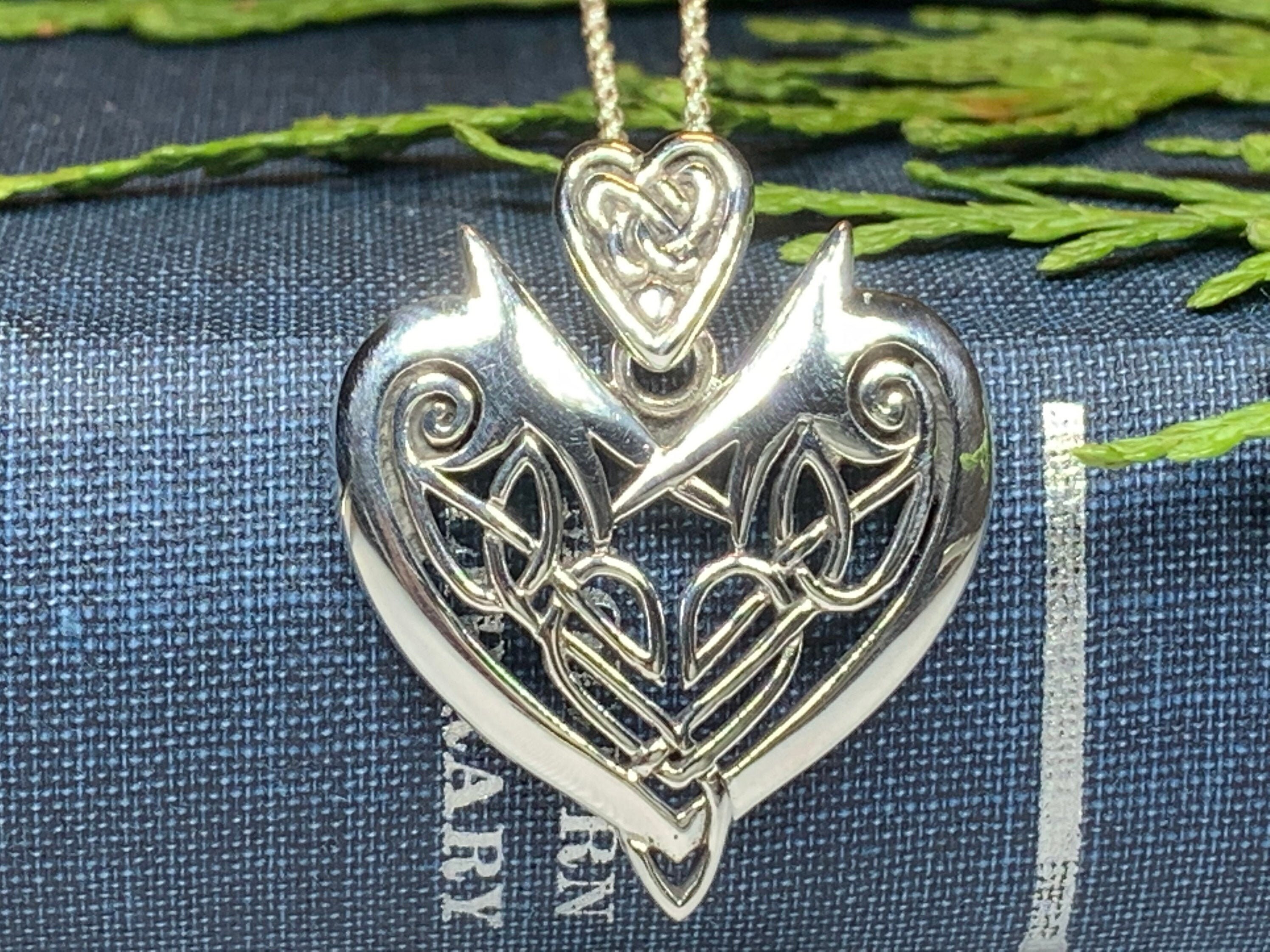 Heart Necklace, Celtic Jewelry, Scotland Jewelry, Anniversary Gift