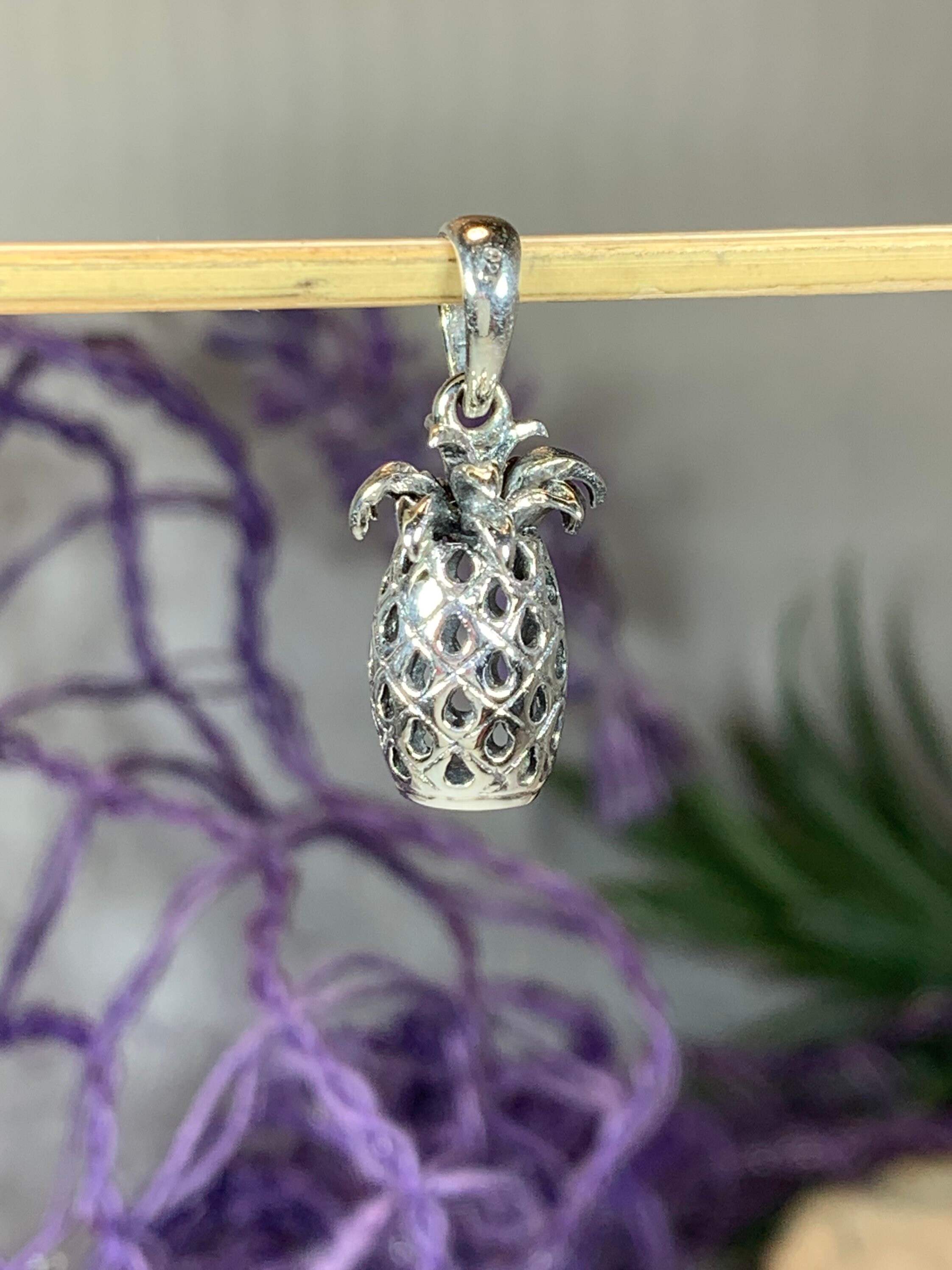 Pineapple Necklace, Beach Jewelry, Hawaii Jewelry, Fruit Necklace