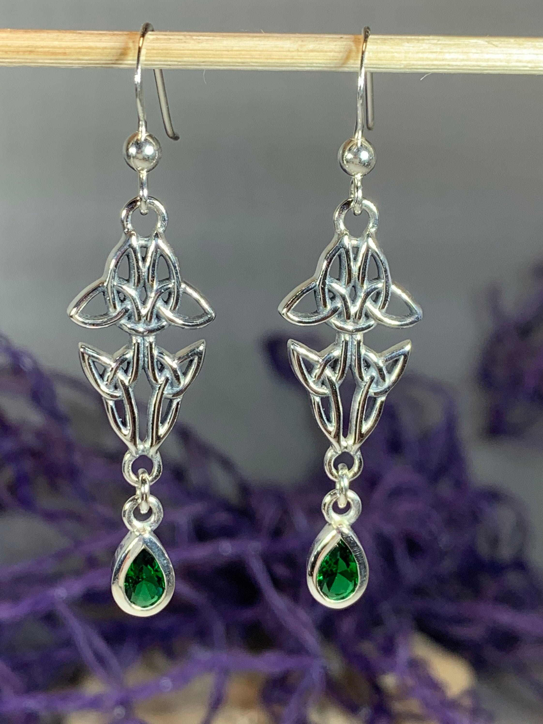 Trinity Knot Earrings, Celtic Jewelry, Irish Jewelry, Celtic Knot
