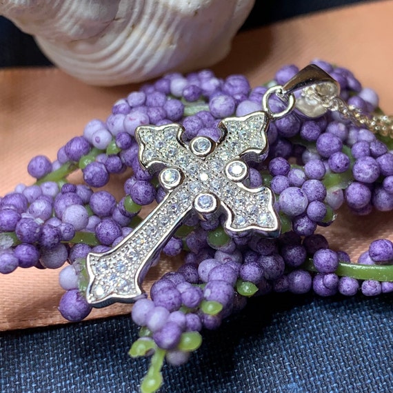 Diamond celtic cross necklace deals