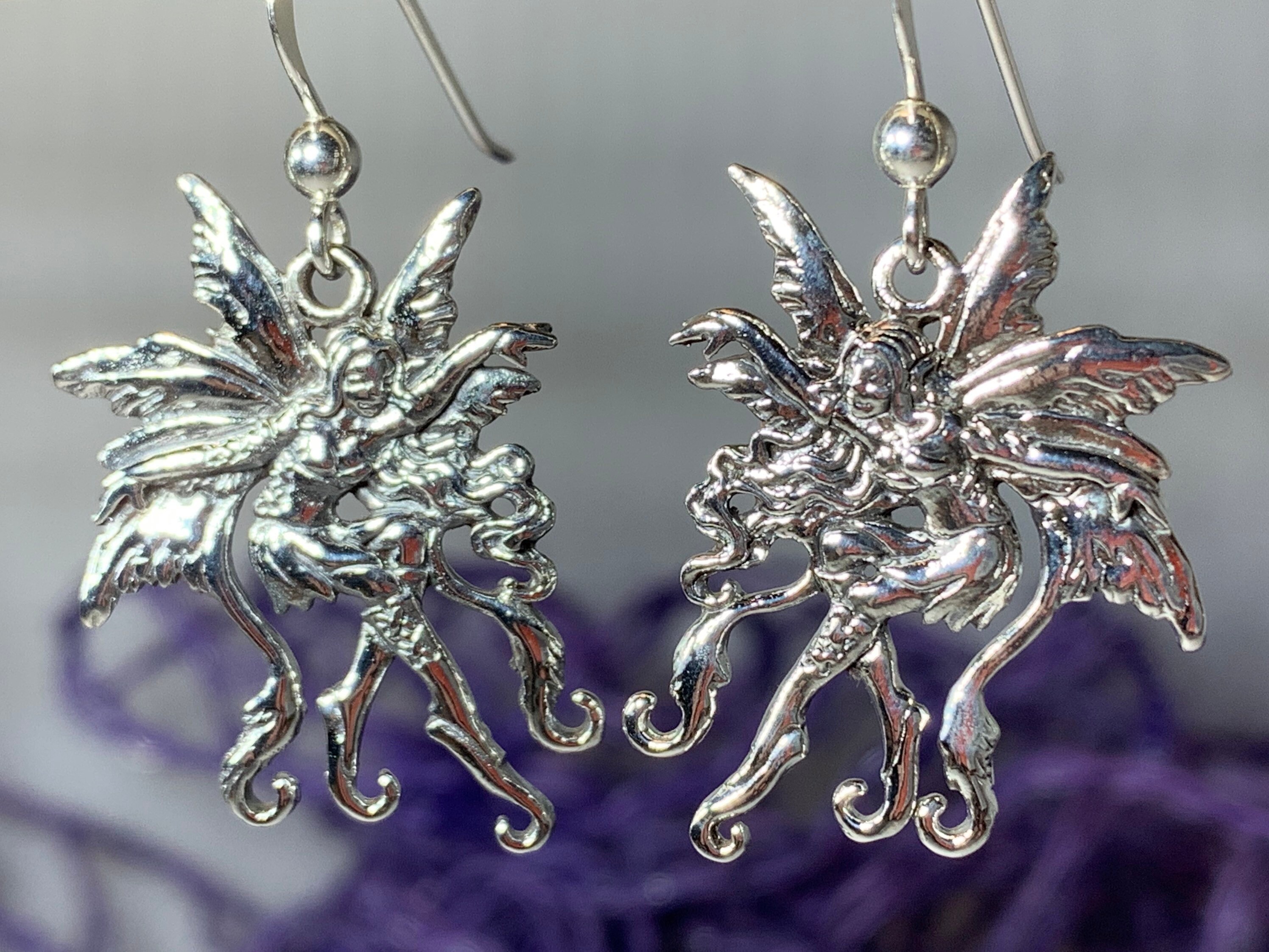 Fairy Earrings, Irish Jewelry, Celtic Jewelry, Mythical Creatures, Wee