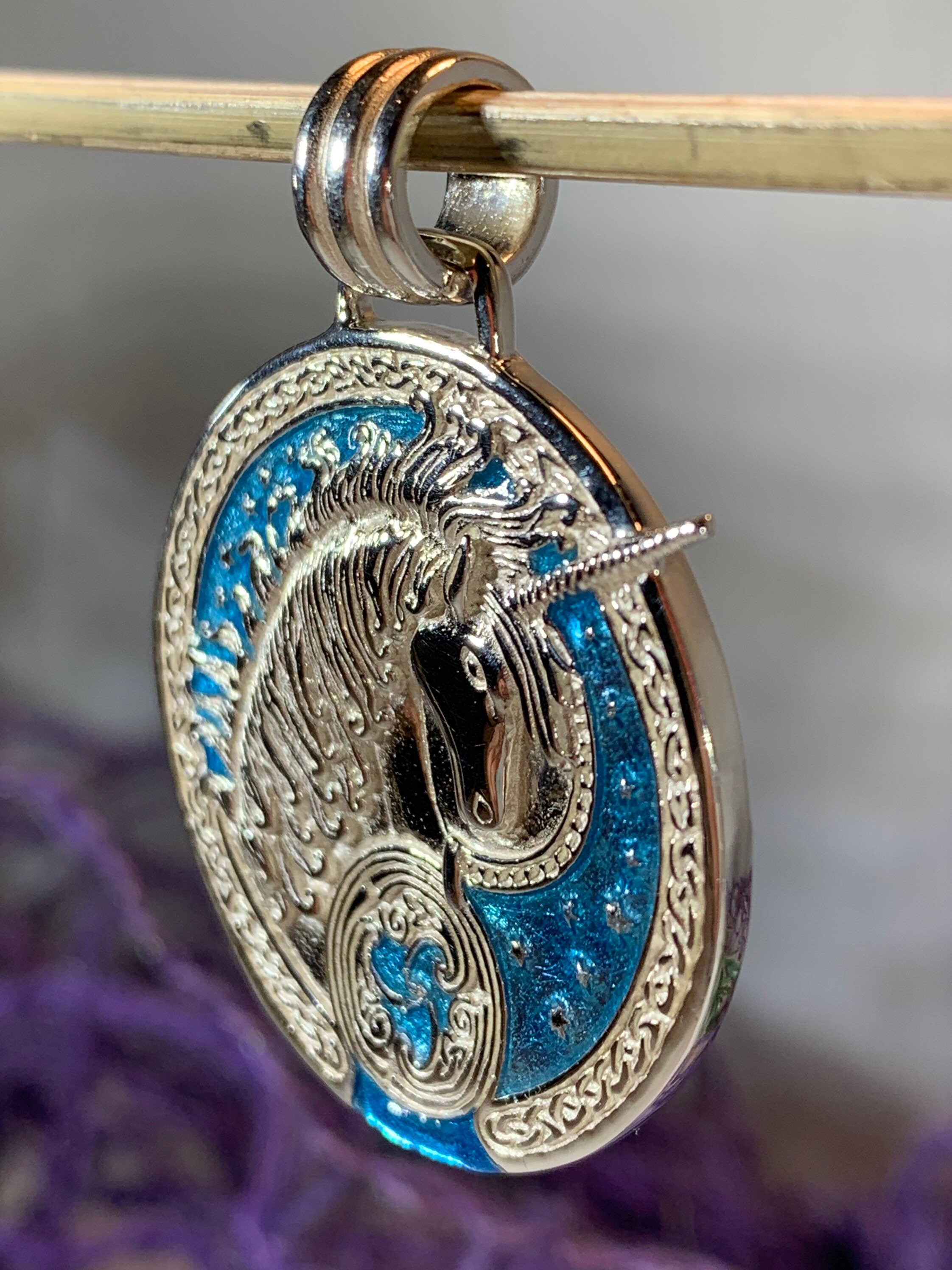 Unicorn Necklace, Celtic Jewelry, Mythical Creature, Fantasy Jewelry