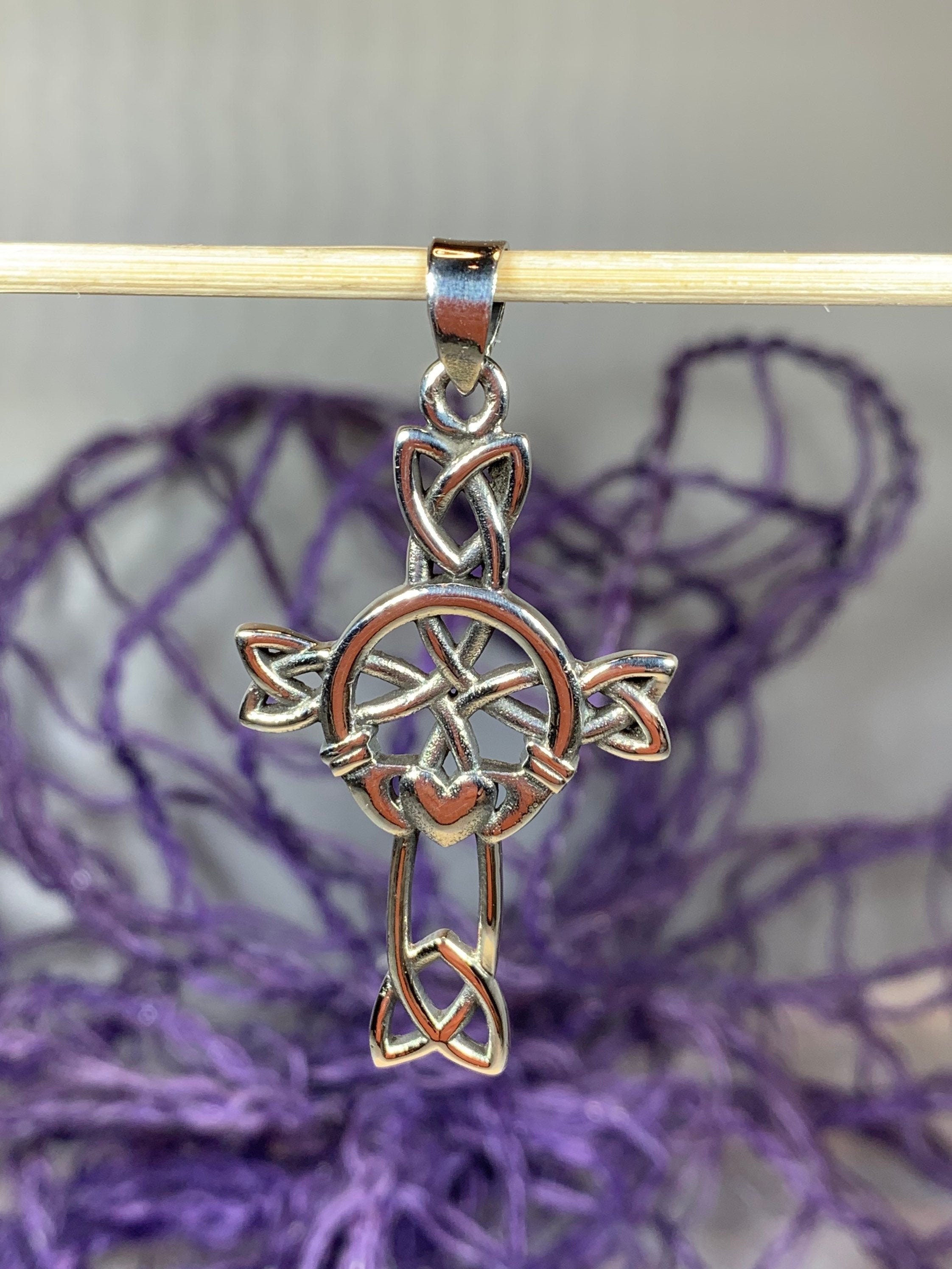 Anniversary Gift Celtic Knot Jewelry Ireland Jewelry Silver Celtic Jewelry Celtic Heart Necklace Heart Pendant Mom Gift Irish Jewelry