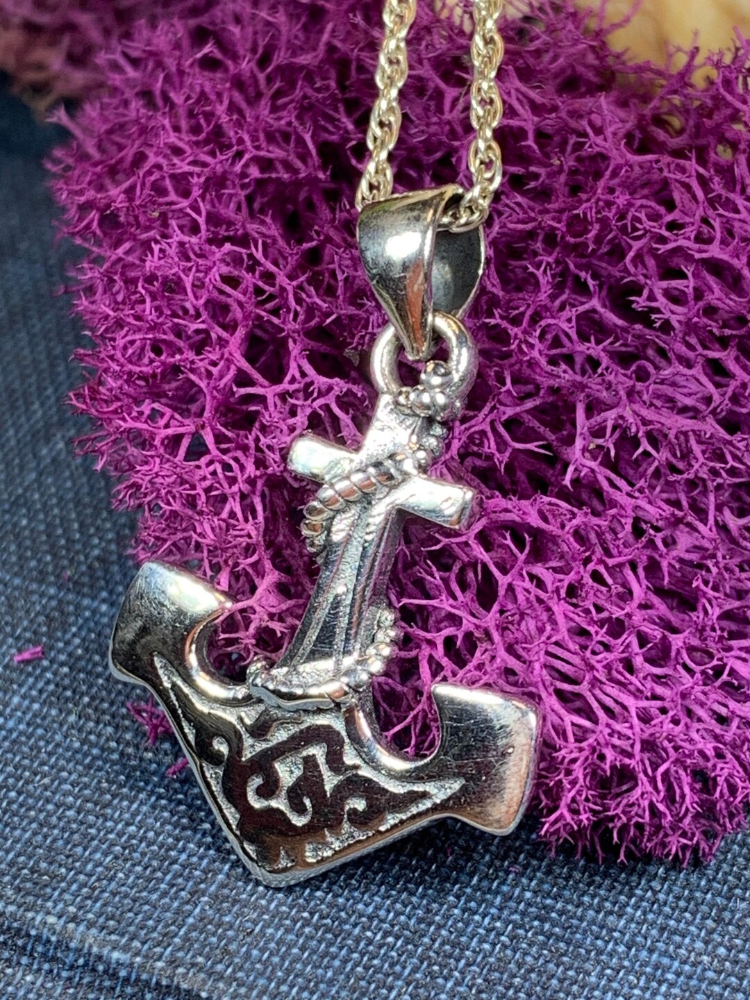 Anchor Necklace Nautical Jewelry Christian Jewelry Hope Etsy