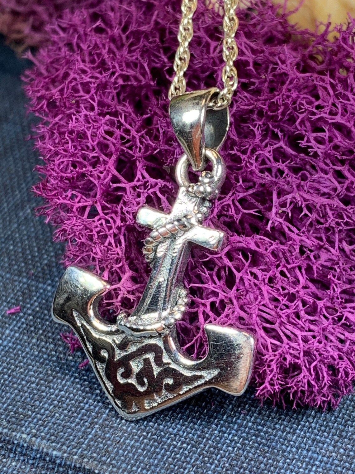 Anchor Necklace Nautical Jewelry Christian Jewelry Hope Etsy