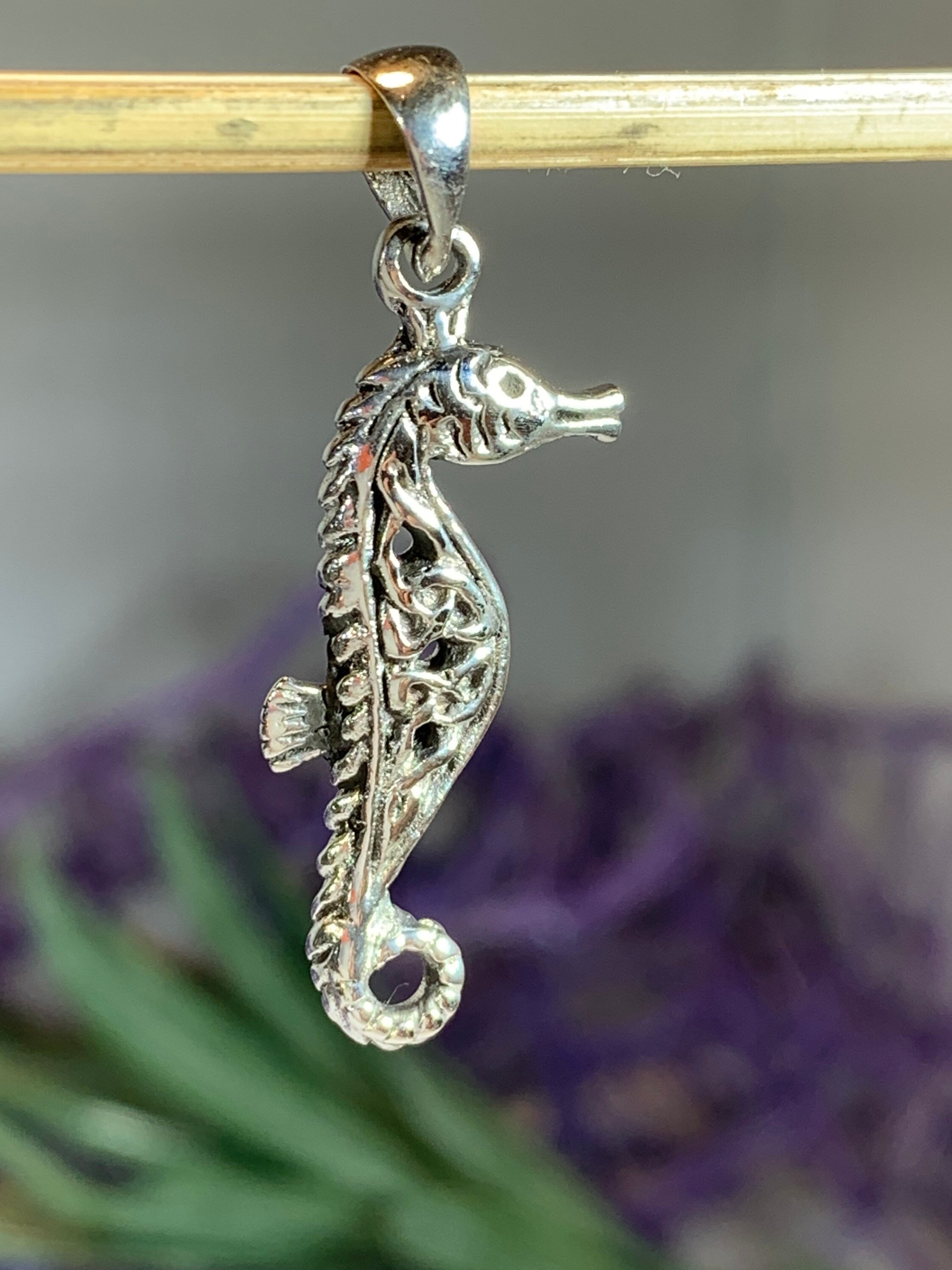 Seahorse Necklace, Celtic Jewelry, Irish Jewelry, Sea