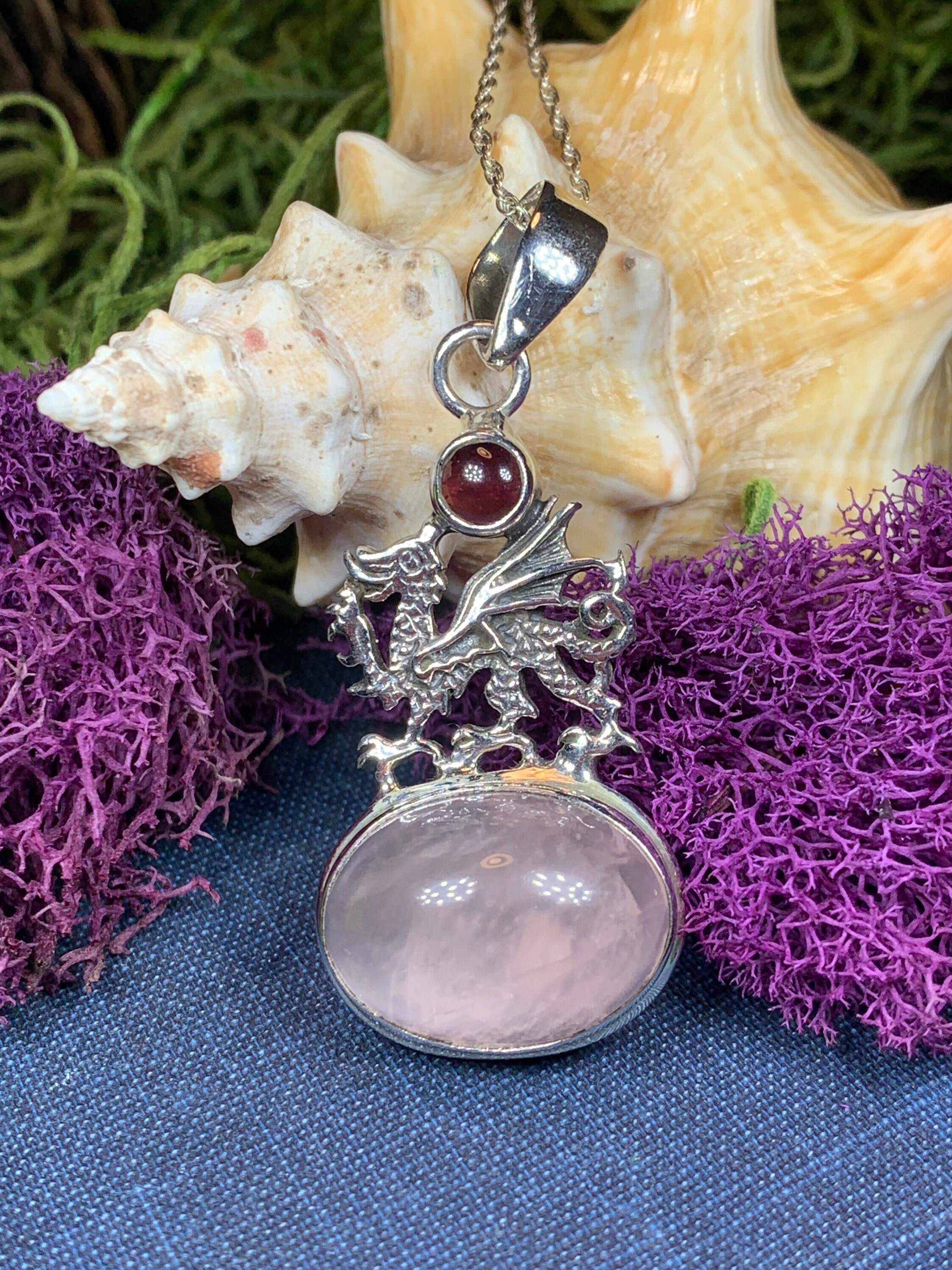 Welsh Dragon Necklace Celtic Jewelry Wales Jewelry Rose Etsy