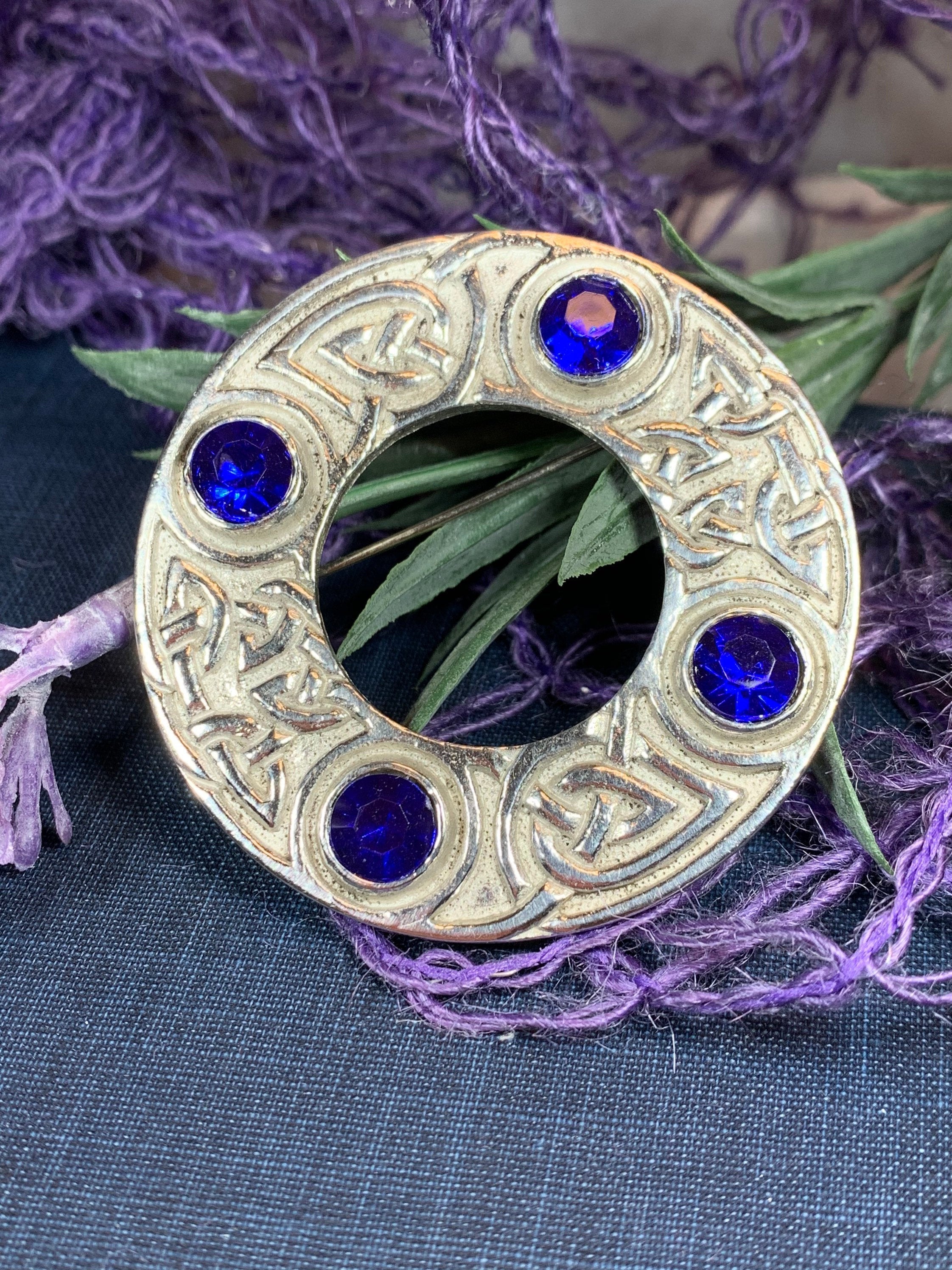 Celtic Knot Brooch, Celtic Pin, Irish Jewelry, Scotland Brooch, Wiccan