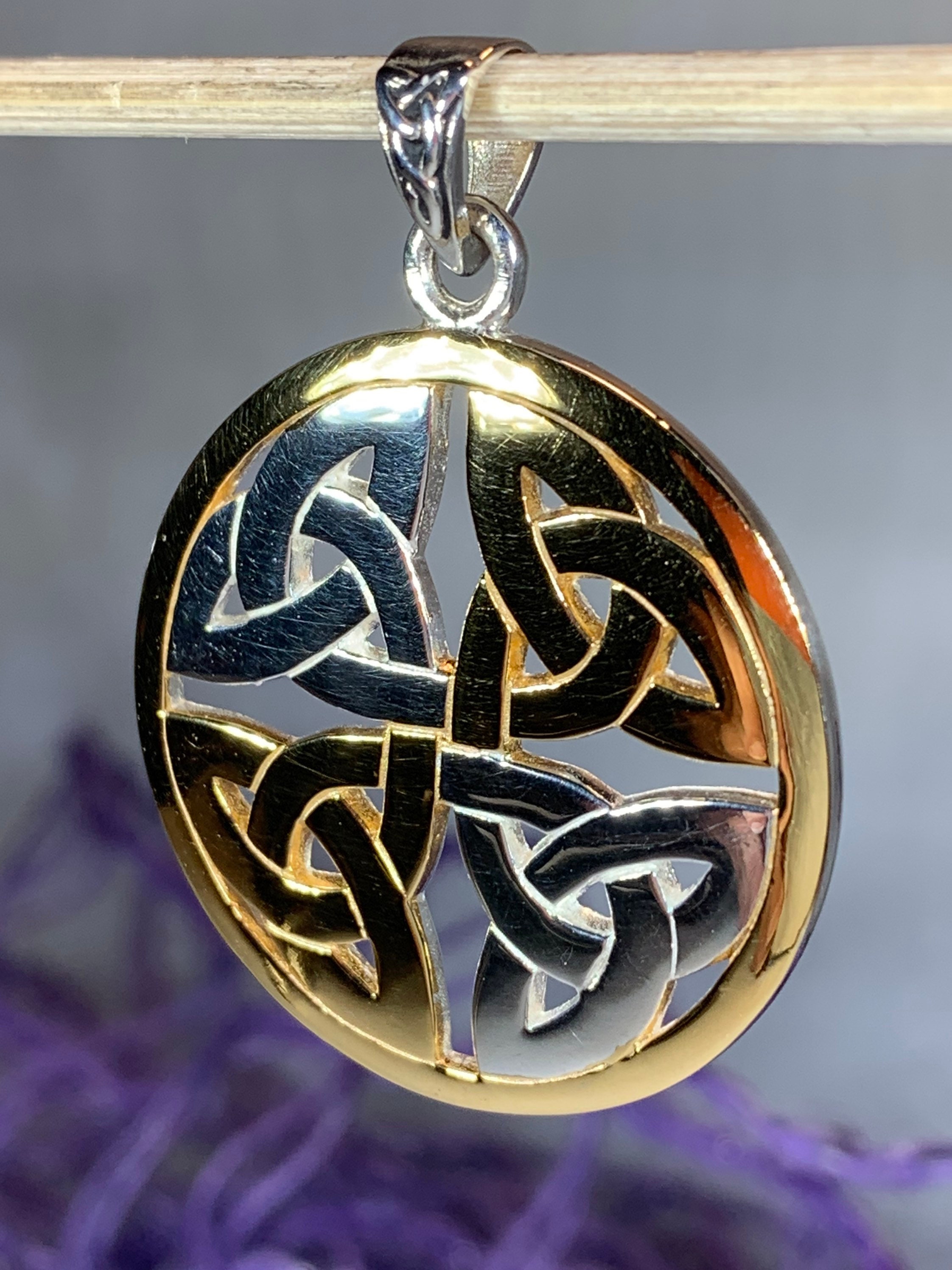 Trinity Knot Necklace, Irish Jewelry, Celtic Knot Jewelry, Triquetra