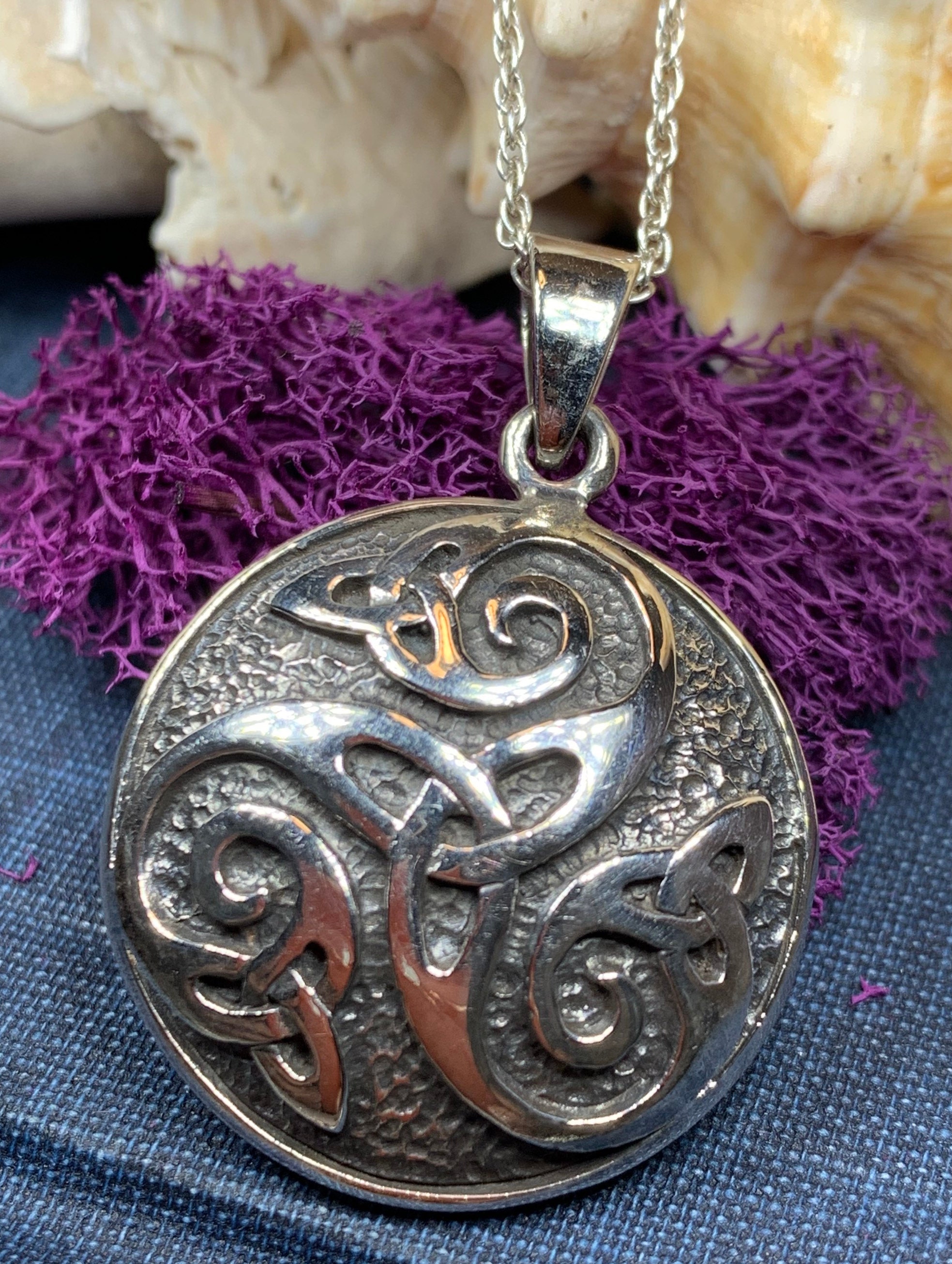 Celtic Knot Necklace Celtic Spiral Necklace Irish Jewelry | Etsy