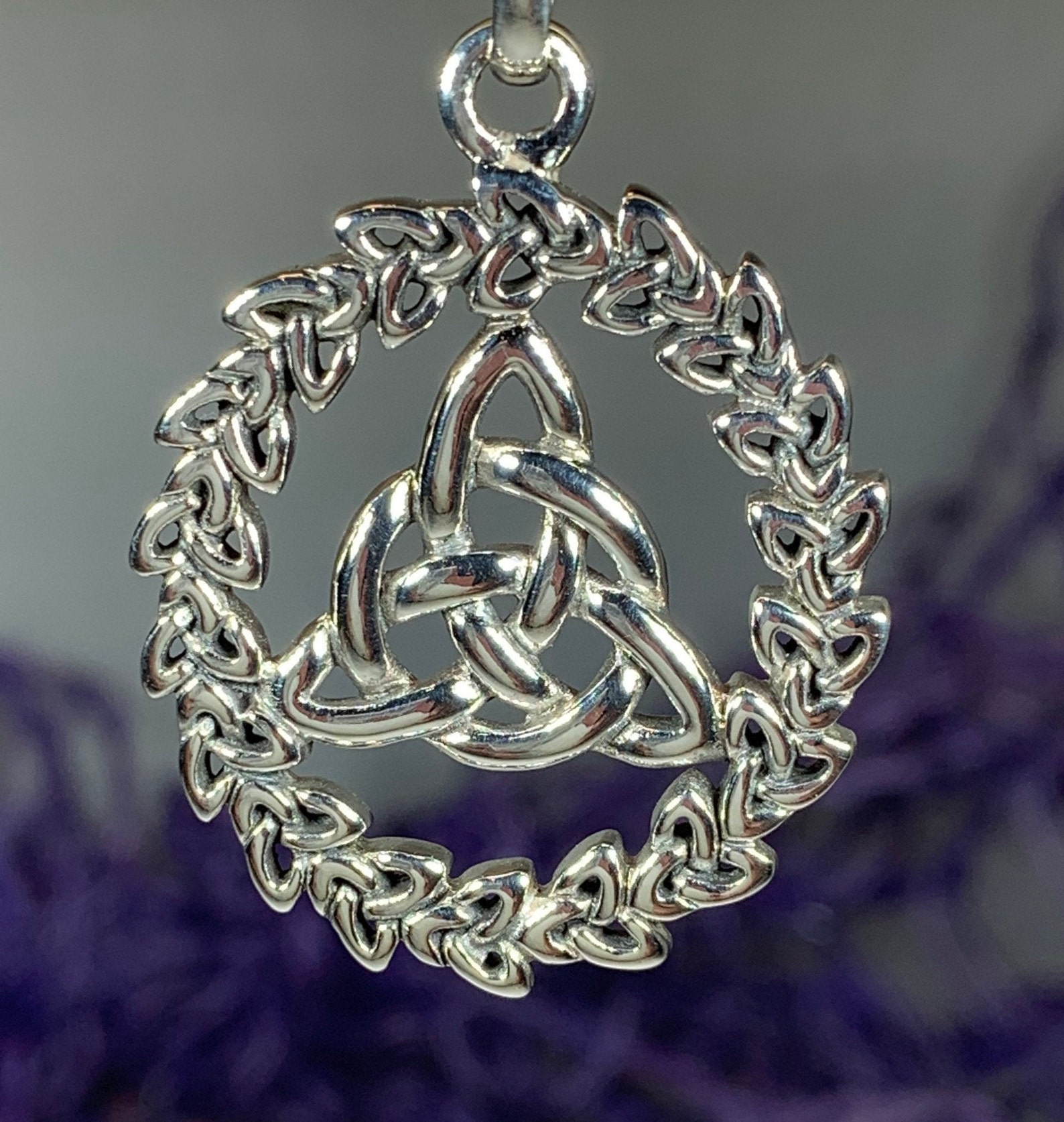 Trinity Knot Necklace Celtic Necklace Irish Jewelry Trinity Etsy