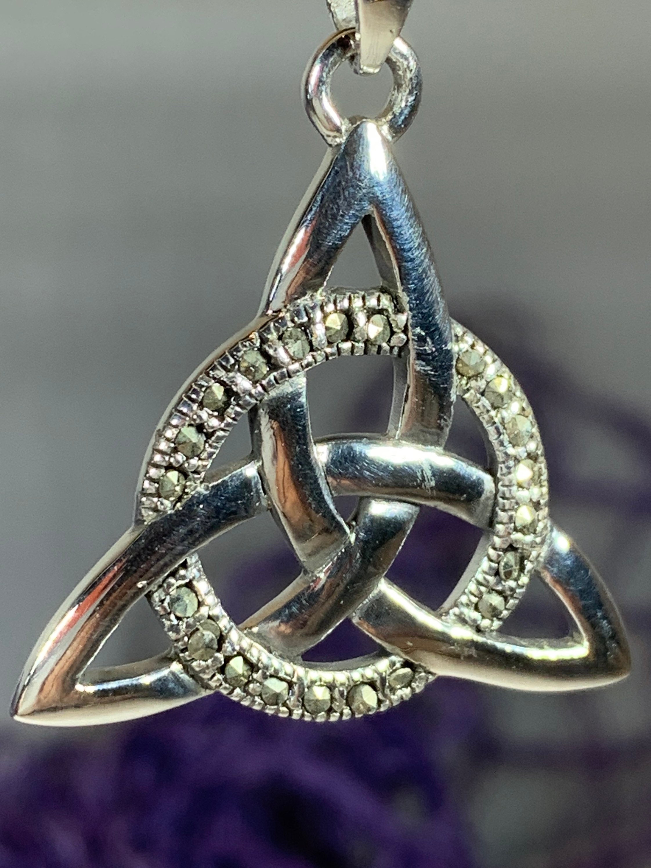 Trinity Knot Necklace, Celtic Knot Jewelry, Irish Jewelry, Bridal