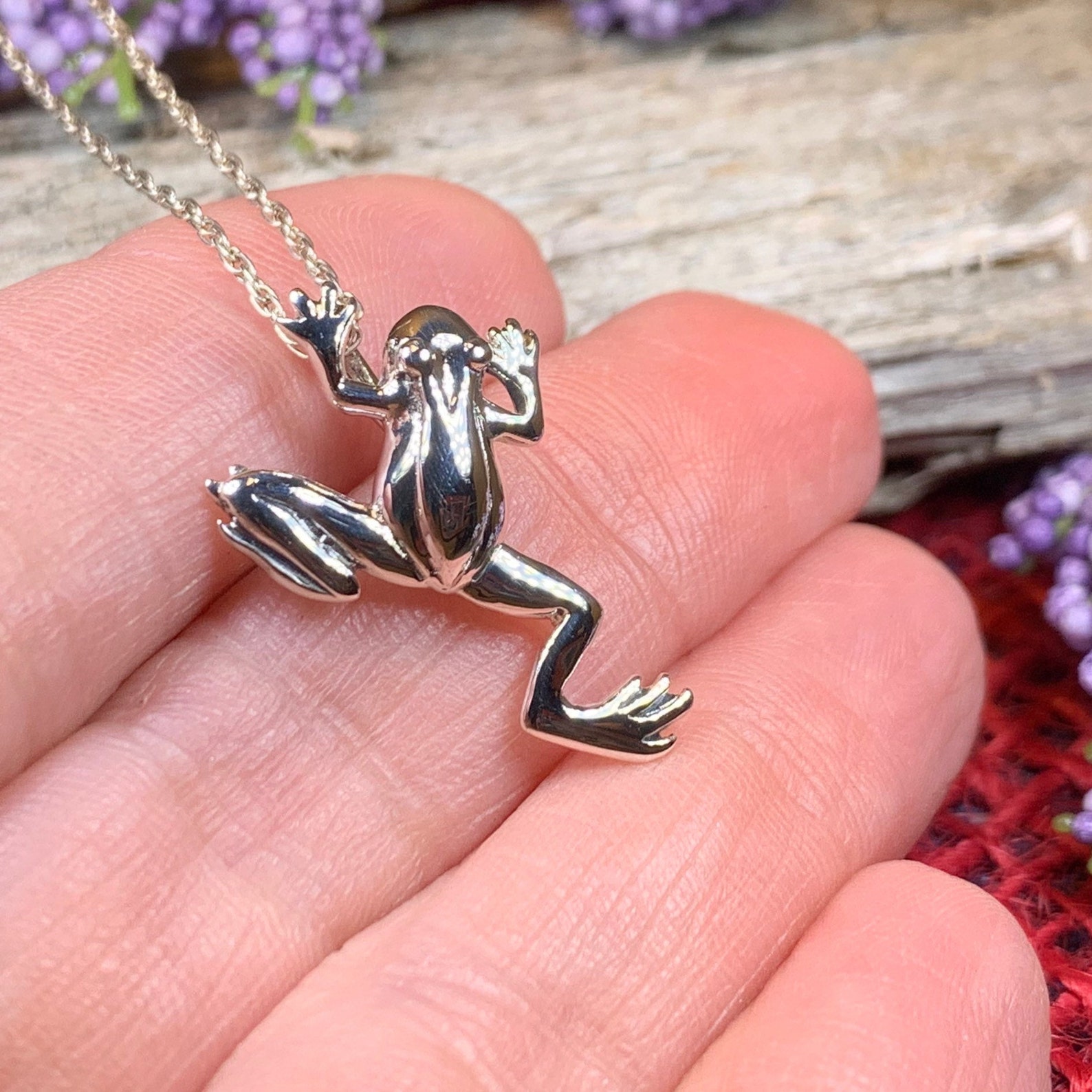 Frog Necklace Tree Frog Jewelry Nature Jewelry Animal Etsy