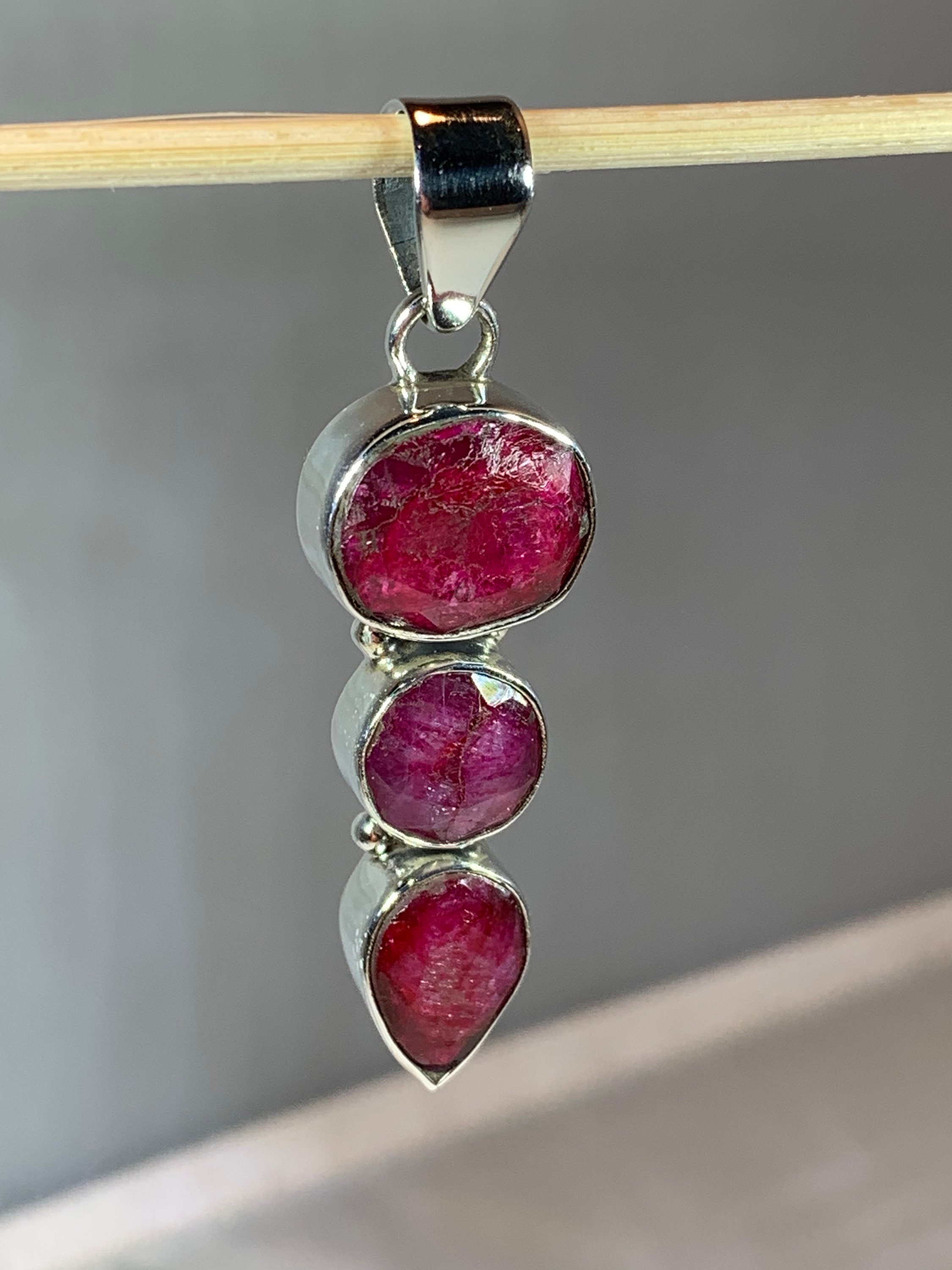 Celtic Love Stone Necklace, Tourmaline Pendant, Gemstone Jewelry
