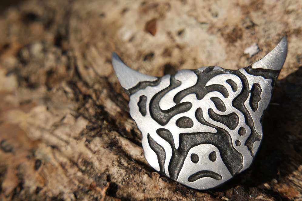 Highland Cow Necklace, Scotland Necklace, Nature Jewelry, Gift for Her