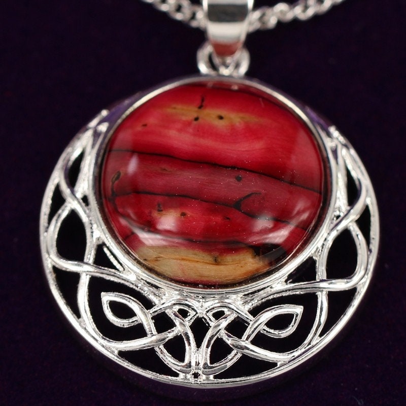 Scotland Heather Necklace, Heather Gem, Celtic Jewelry, Scotland
