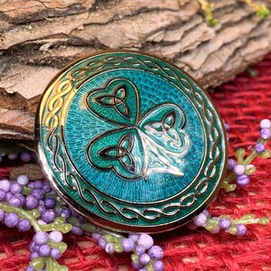Celtic Shamrock Brooch Shamrock Jewelry Irish Brooch Scarf Pin Coat Pin Enamel Jewelry Irish Jewelry Ireland Pin Mom Gift Lapel Pin Etsy