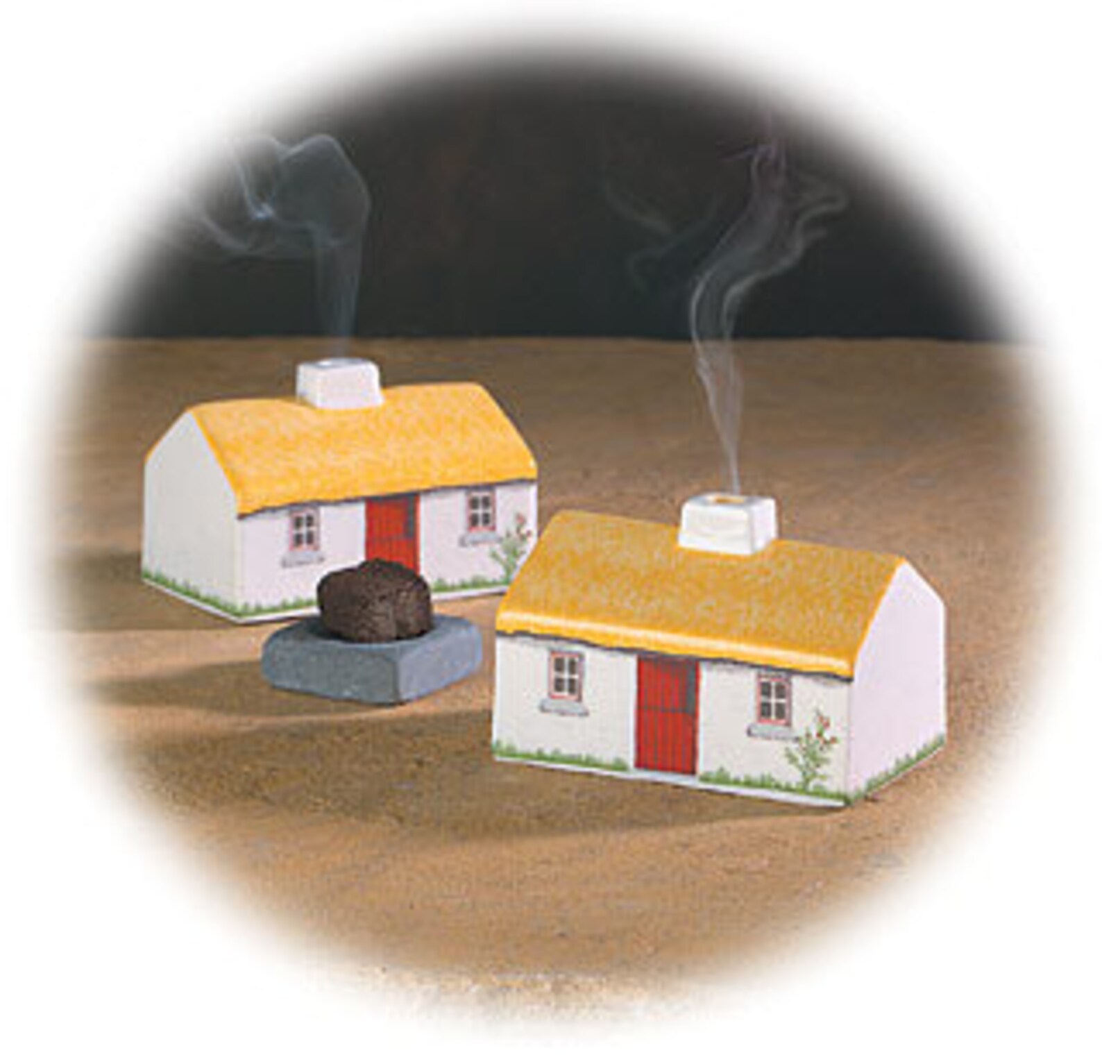 Irish Cottage Incense Burner Irish Gift Irish Turf Peat Etsy