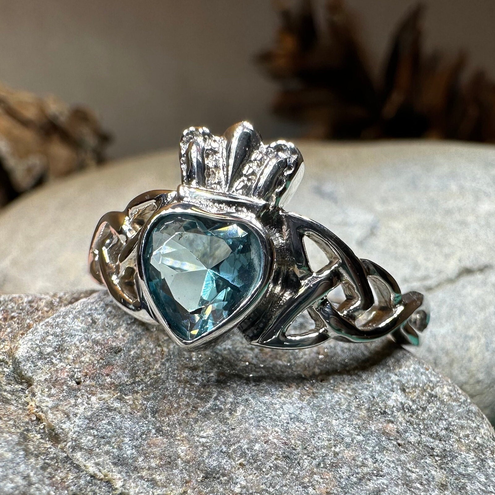 Claddagh Ring, Celtic Ring, Irish Promise Ring, Celtic Knot