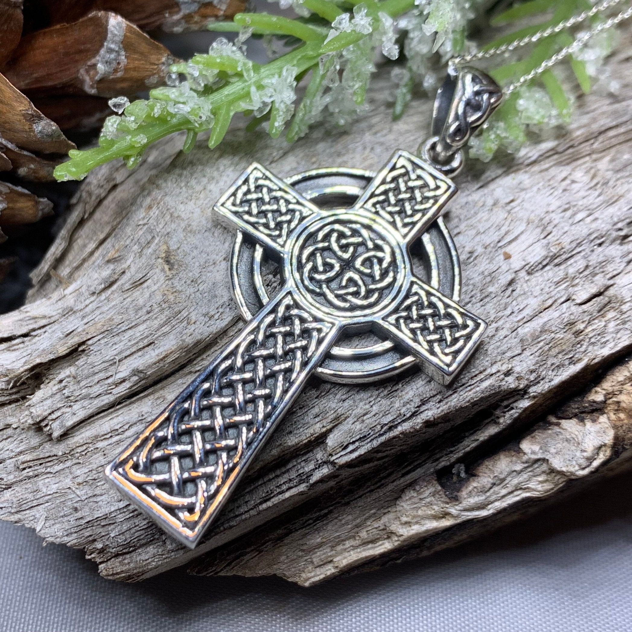Celtic Cross Necklace Cross Necklace Celtic Jewelry Anniversary