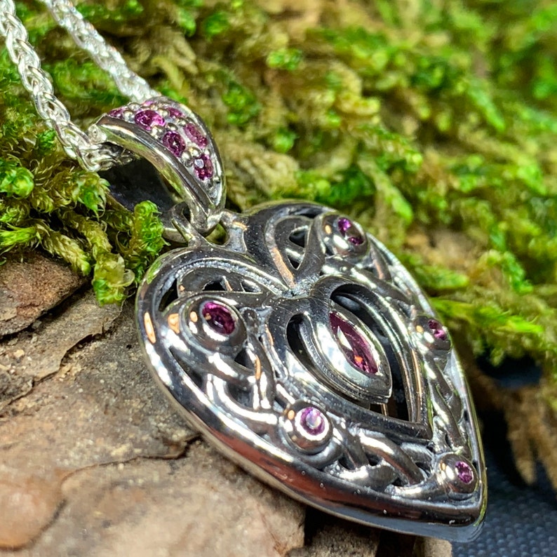 Anniversary Gift Celtic Knot Jewelry Ireland Jewelry Silver Celtic Jewelry Celtic Heart Necklace Heart Pendant Mom Gift Irish Jewelry