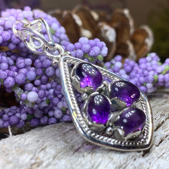 Celtic amethyst necklace deals