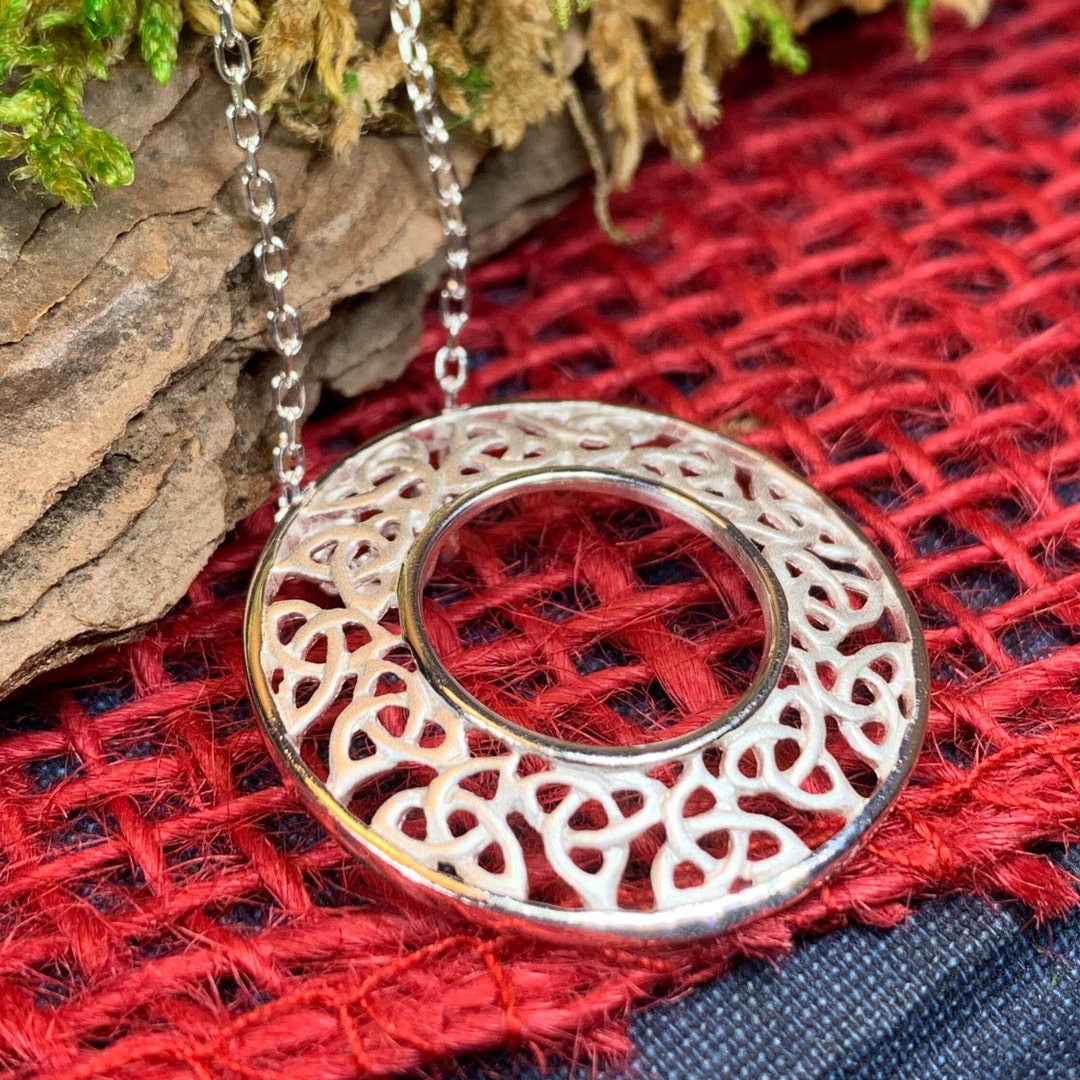 Celtic Knot Necklace Ireland Jewelry Irish Jewelry Trinity Etsy