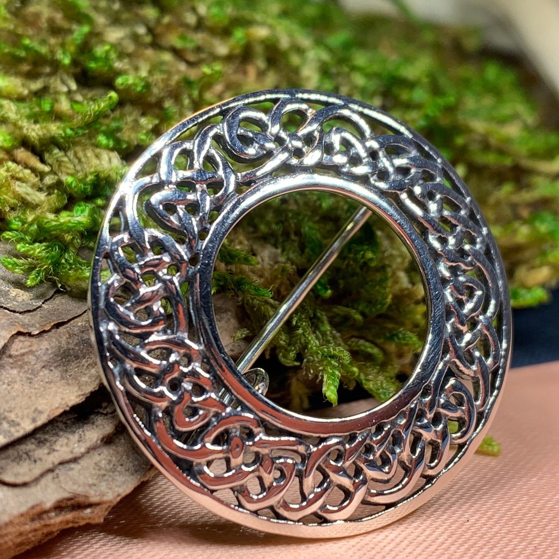 Celtic Knot Brooch Irish Jewelry Sterling Silver Brooch Etsy