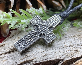 Celtic Cross Necklace, Irish Cross, Ireland Cross Necklace, First Communion Cross, Religious Gift, Cross Pendant, Medieval High Cross