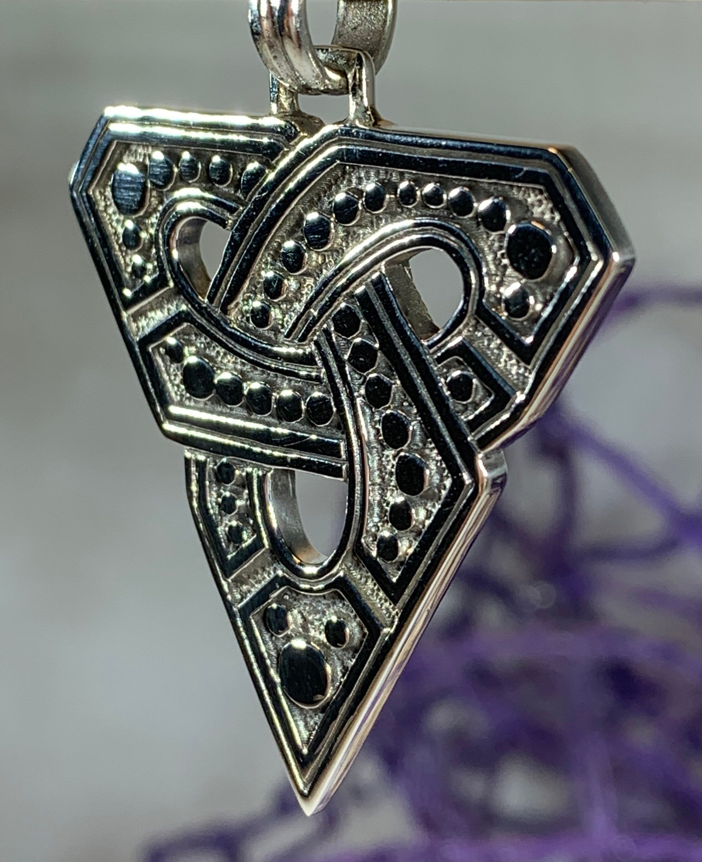 Trinity Knot Necklace, Celtic Jewelry, Irish Jewelry, Wiccan Jewelry 