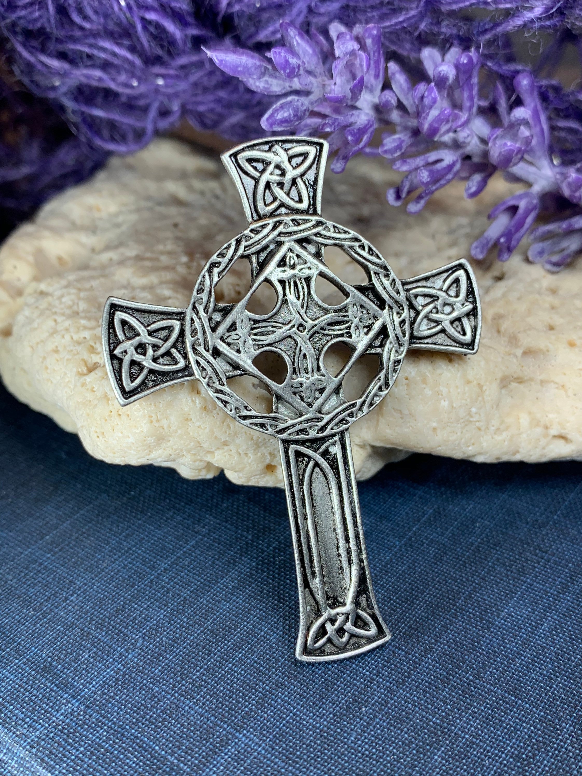 Celtic Cross Brooch, Celtic Jewelry, Irish Jewelry, Ireland Pin