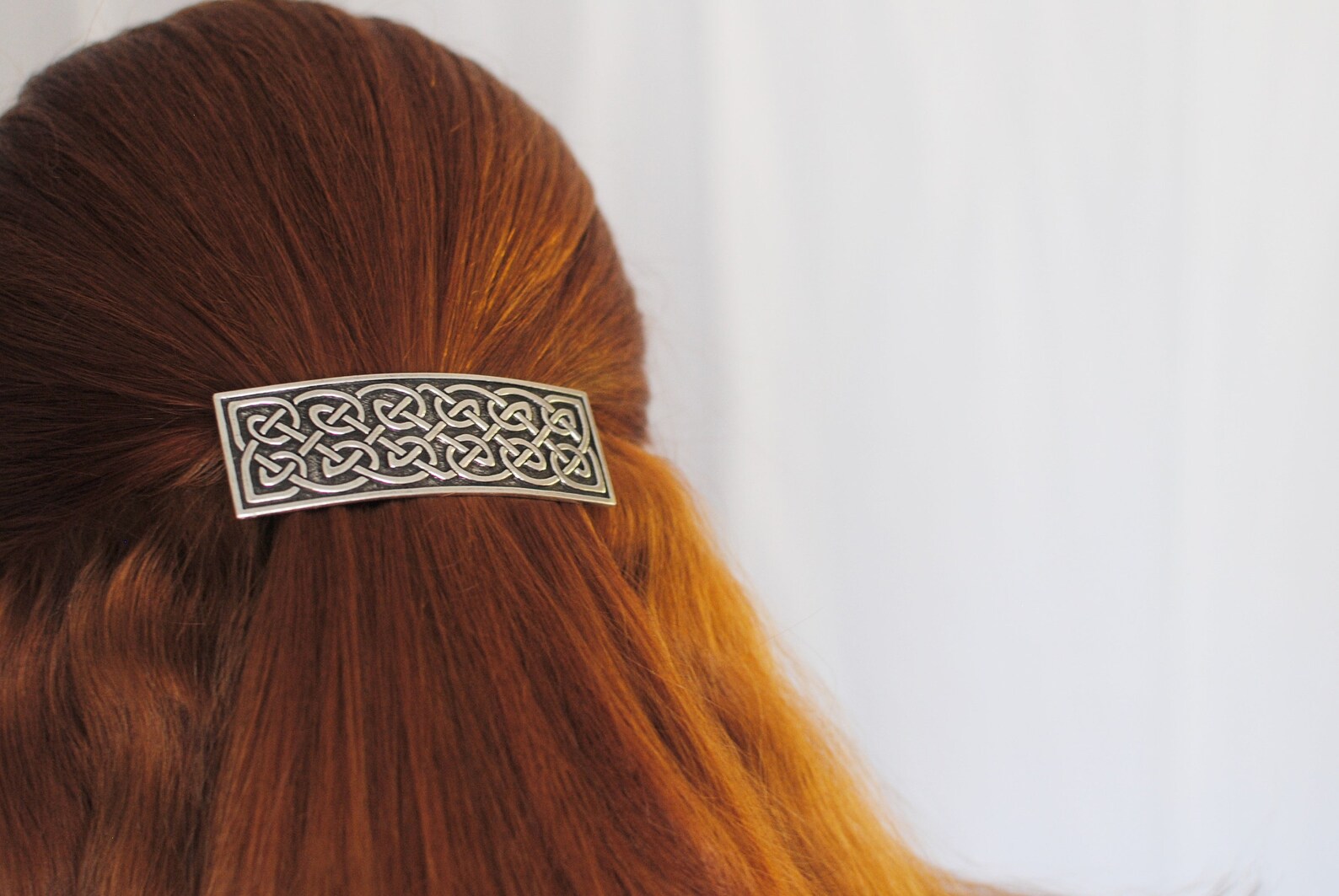 Celtic Knot Hair Clip Celtic Barrette Irish Jewelry Pagan Etsy