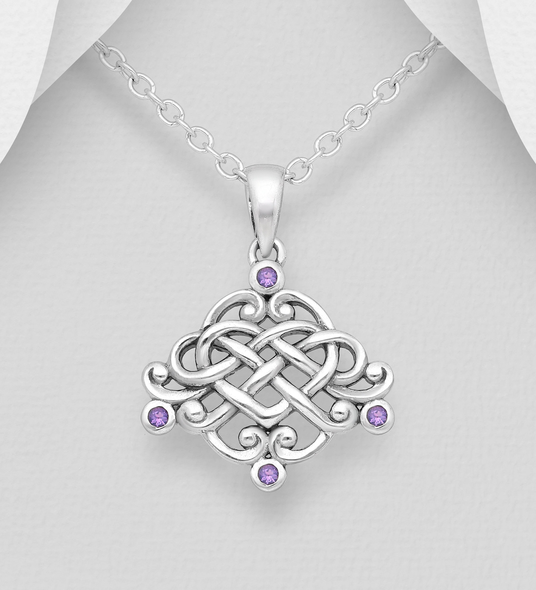Celtic Knot Necklace, Love Knot Jewelry, Celtic Jewelry, Scotland